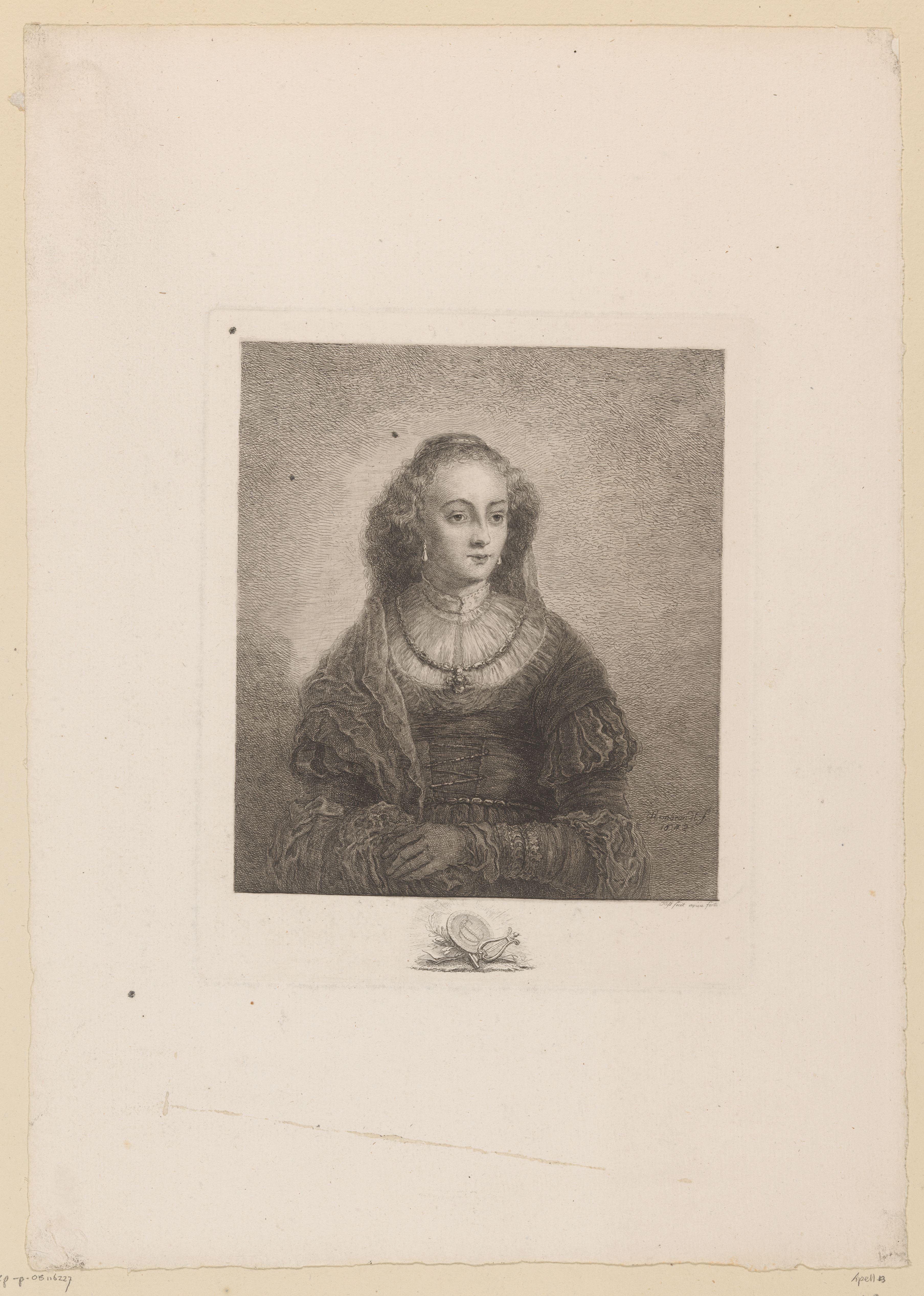 Portret van de vrouw van Govert Flinck