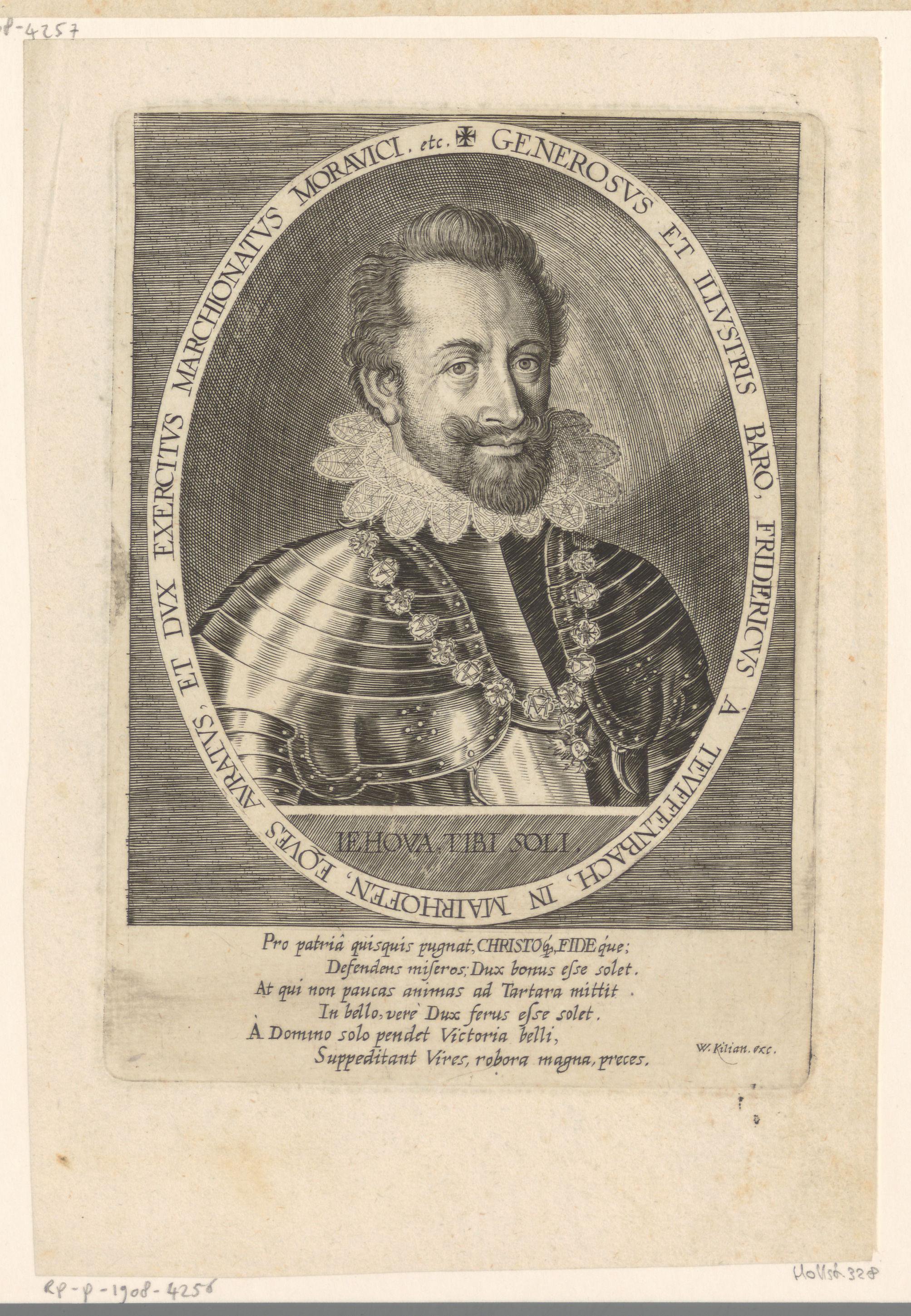 Portret van Friedrich von Teuffenbach