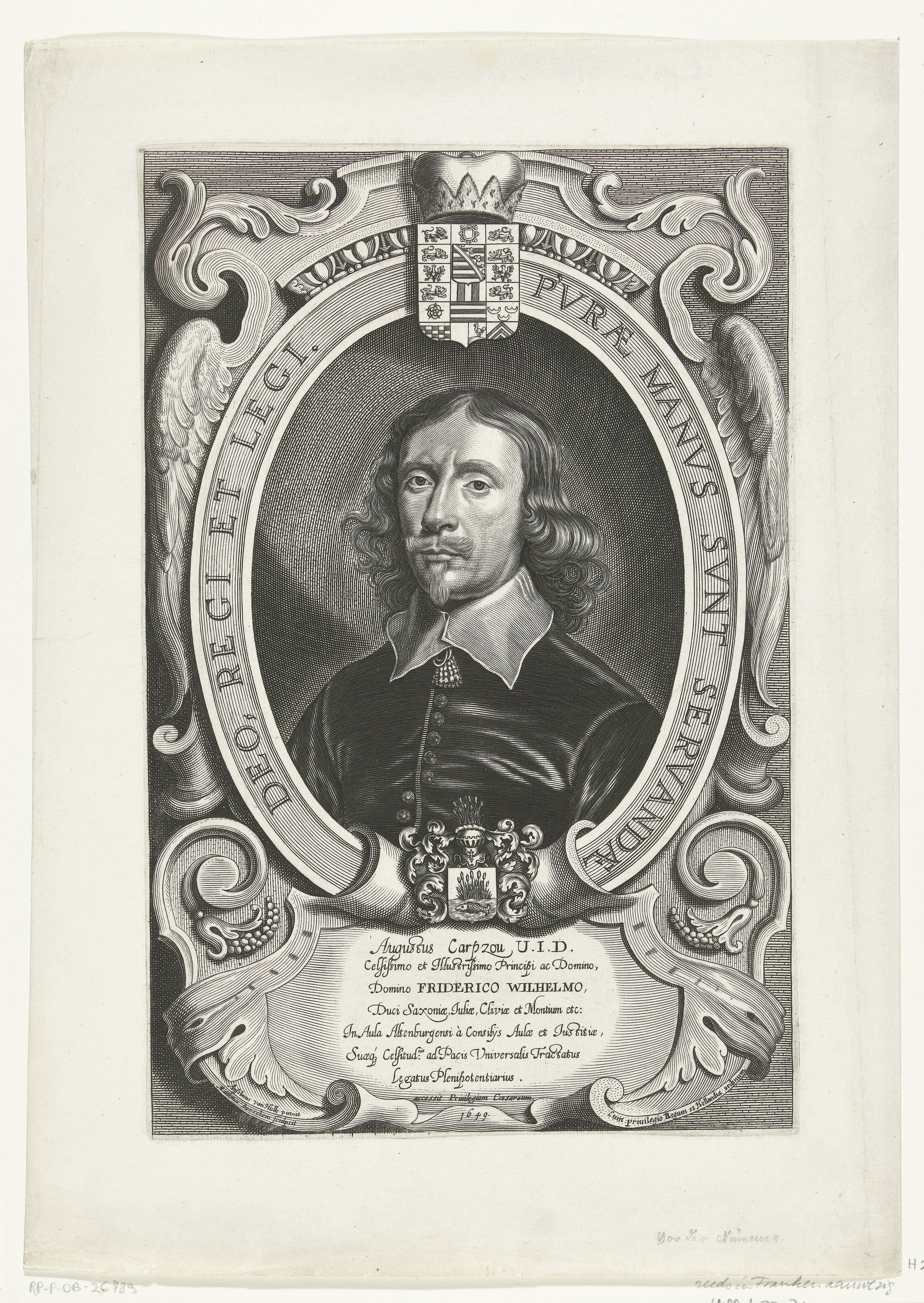 Portret van August Carpzow