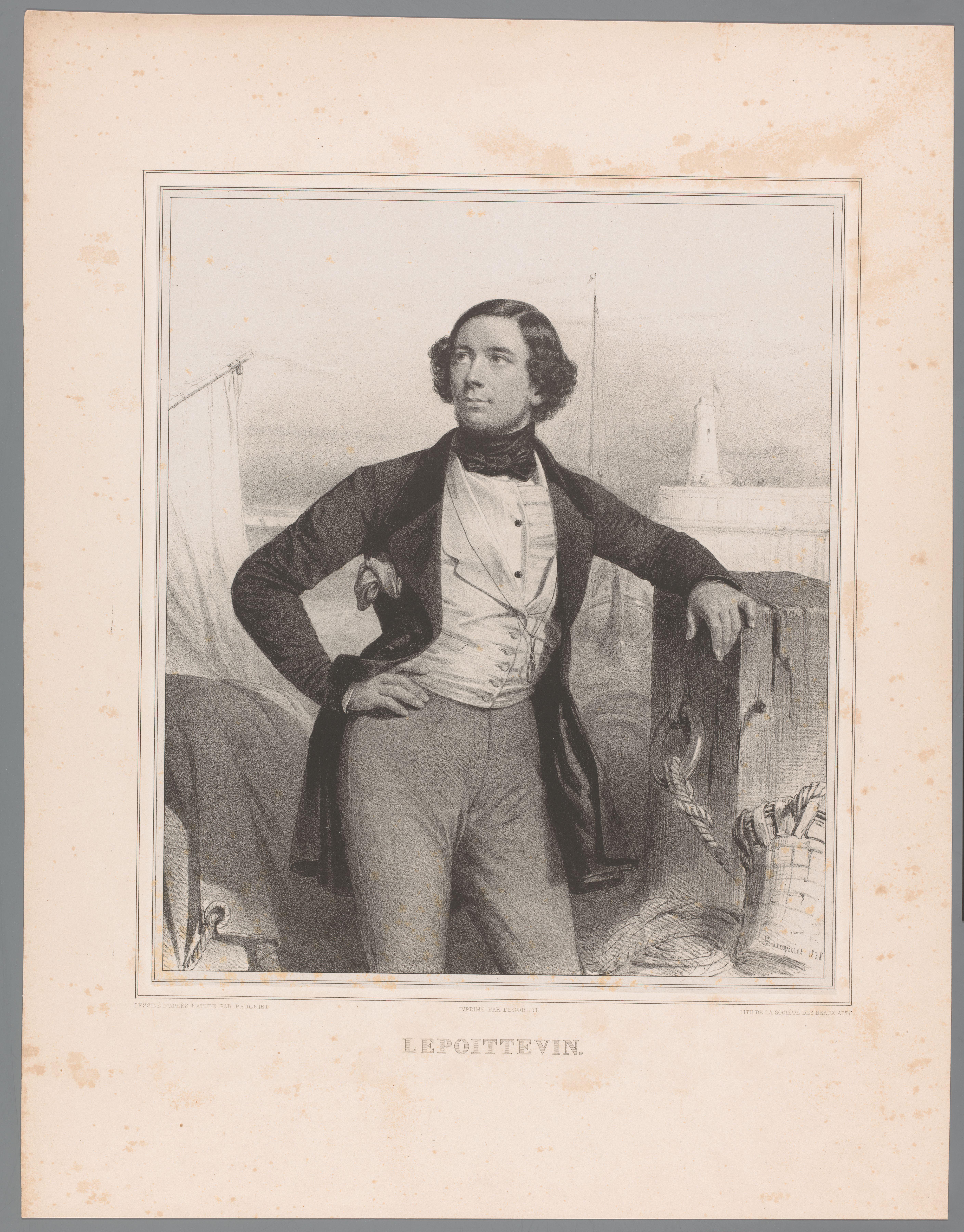 Portret van Eugène Modeste Edmond Lepoittevin