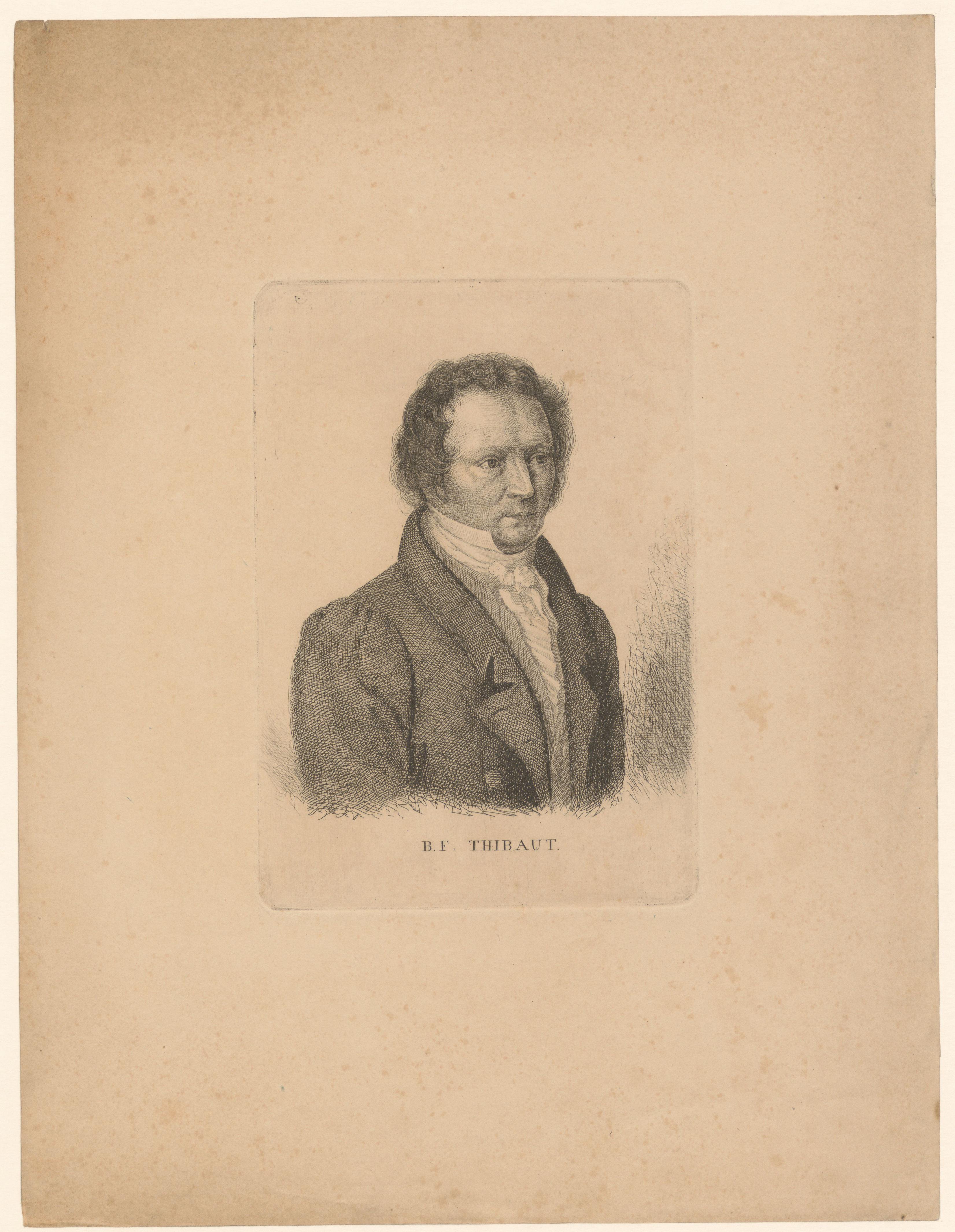 Portret van Bernhard Friedrich Thibaut