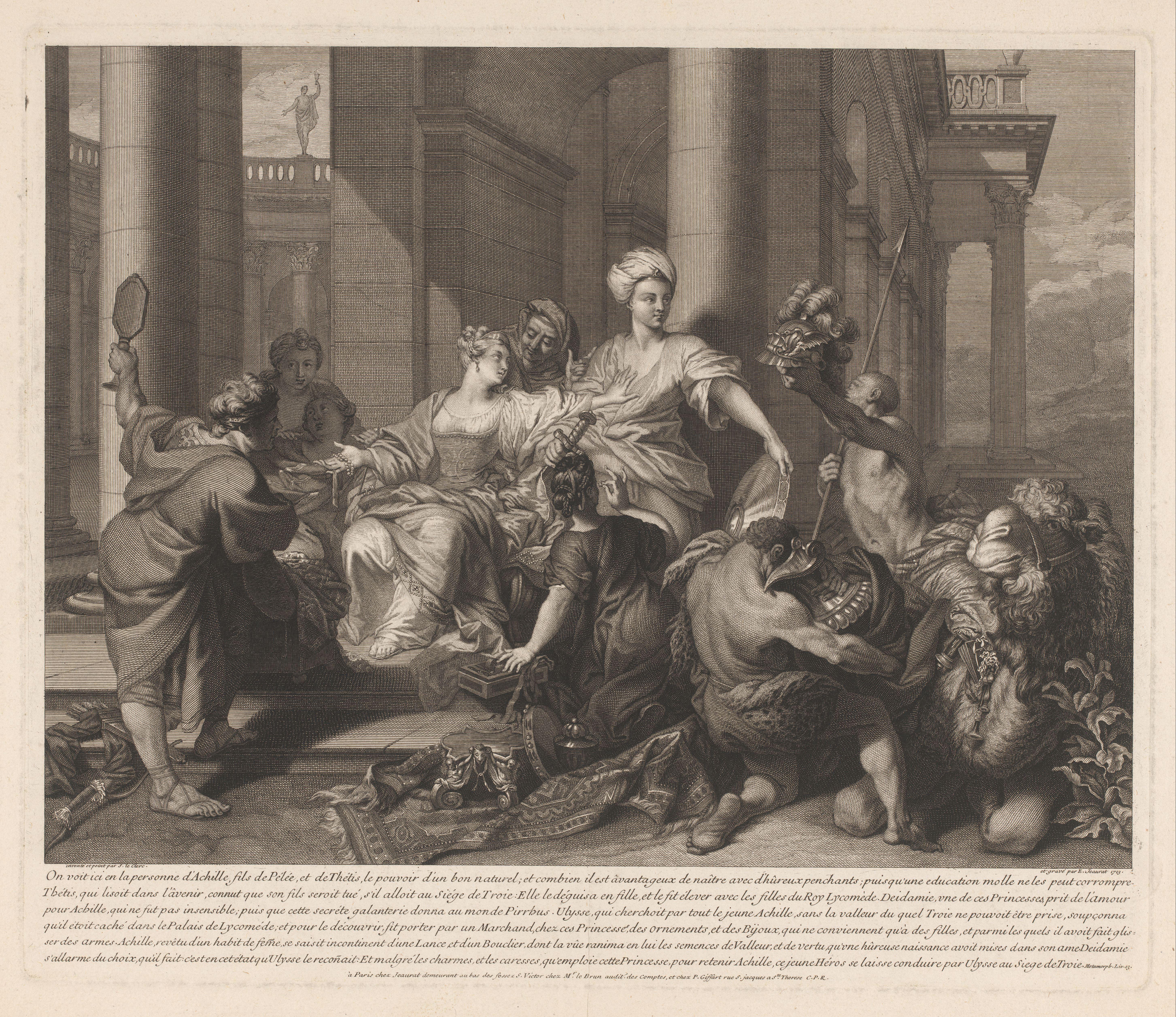 Achilles en de dochters van Lycomedes