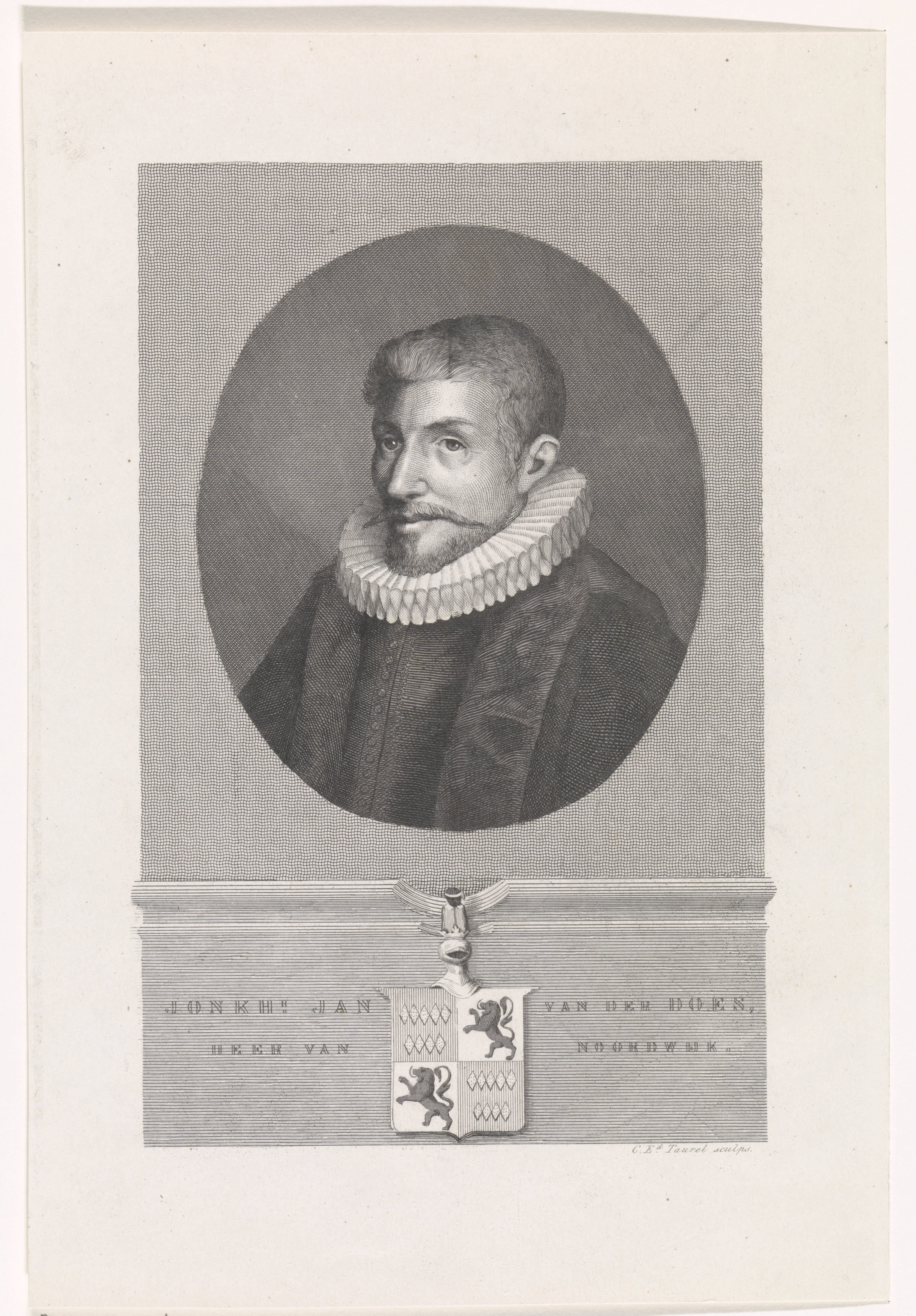 Portret van Johan van der Does, heer van Noordwijk