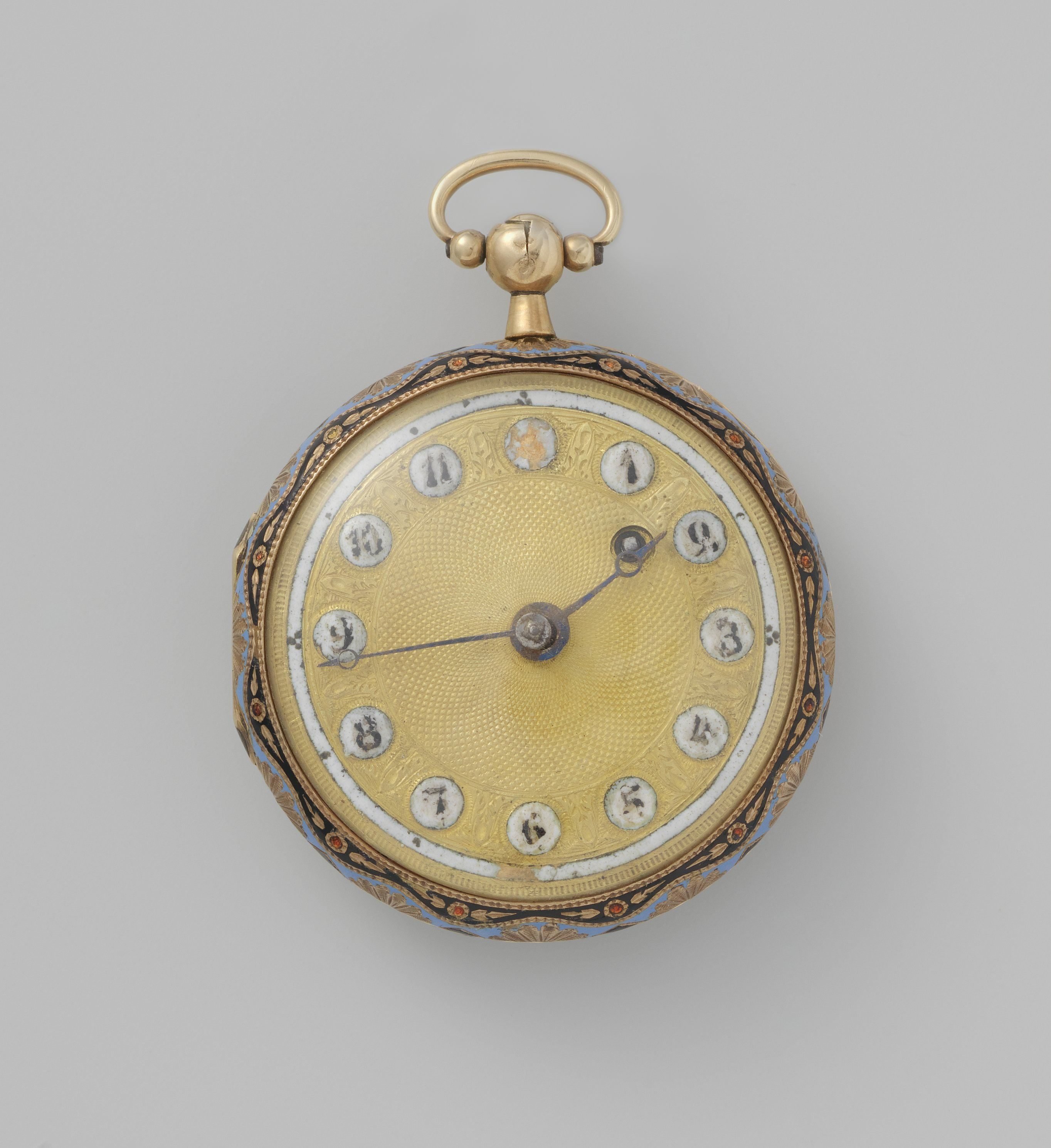 Horloge met een bloemboeket