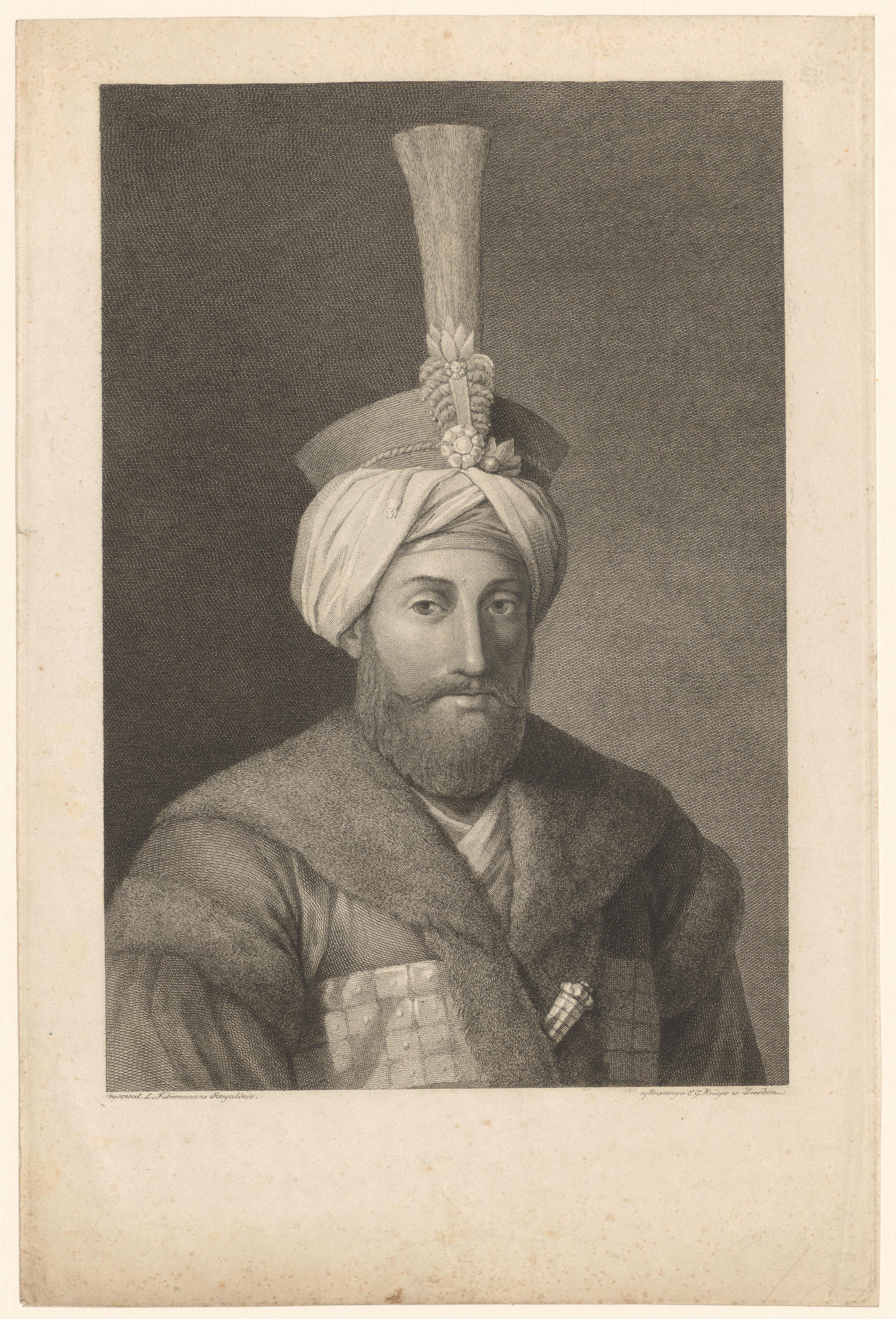 Portret van sultan Mahmud II