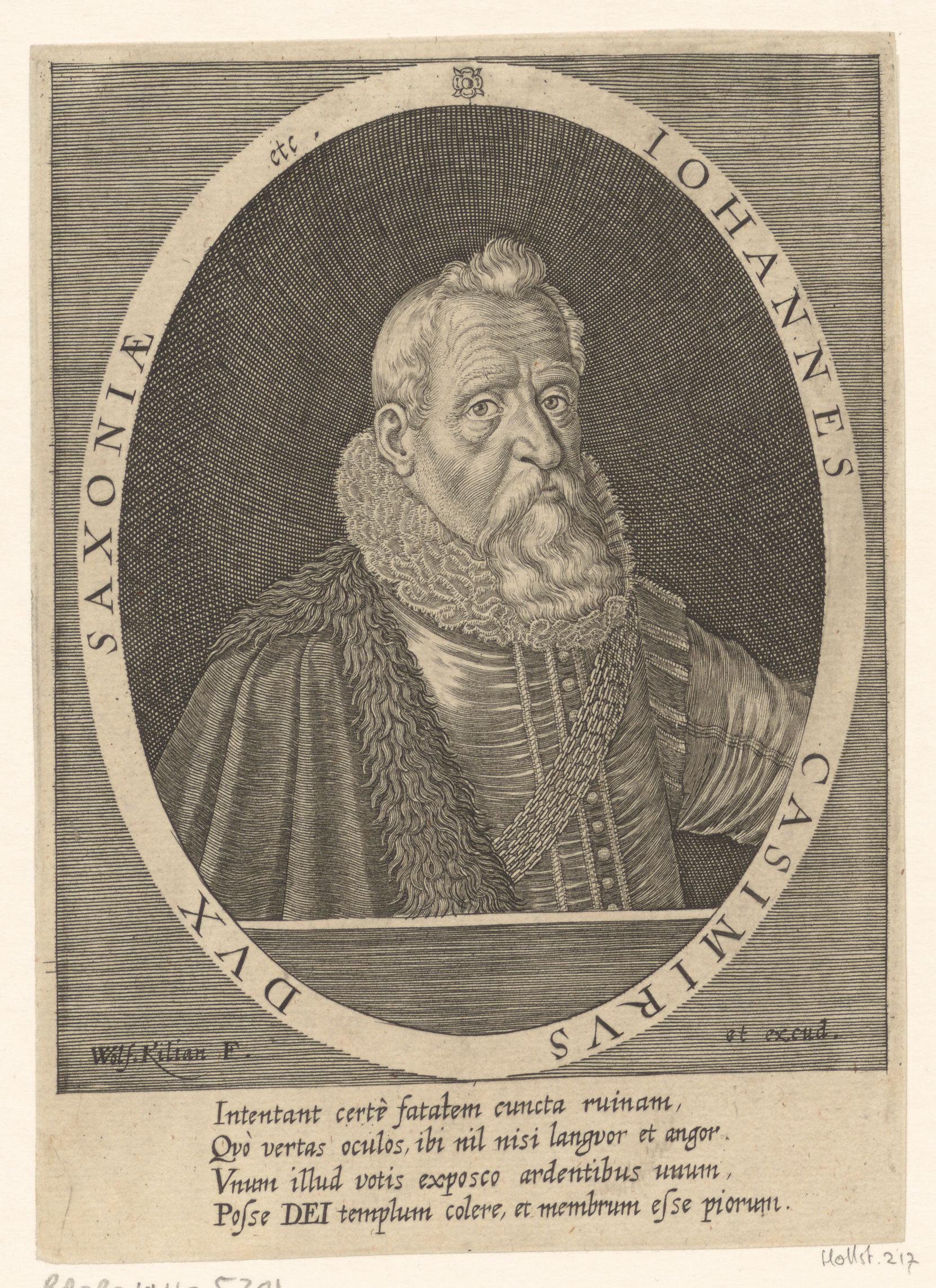 Portret van Johann Casimir Saksen-Coburg