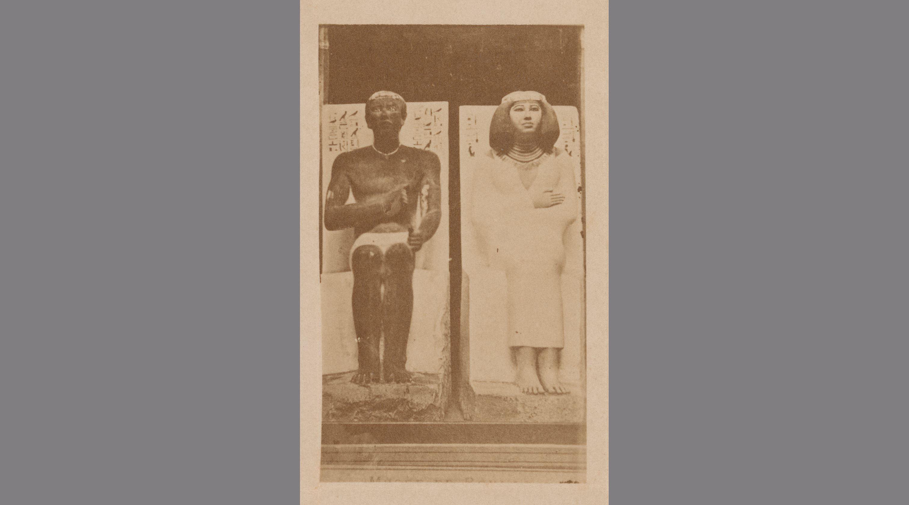 Twee Egyptische sculpturen