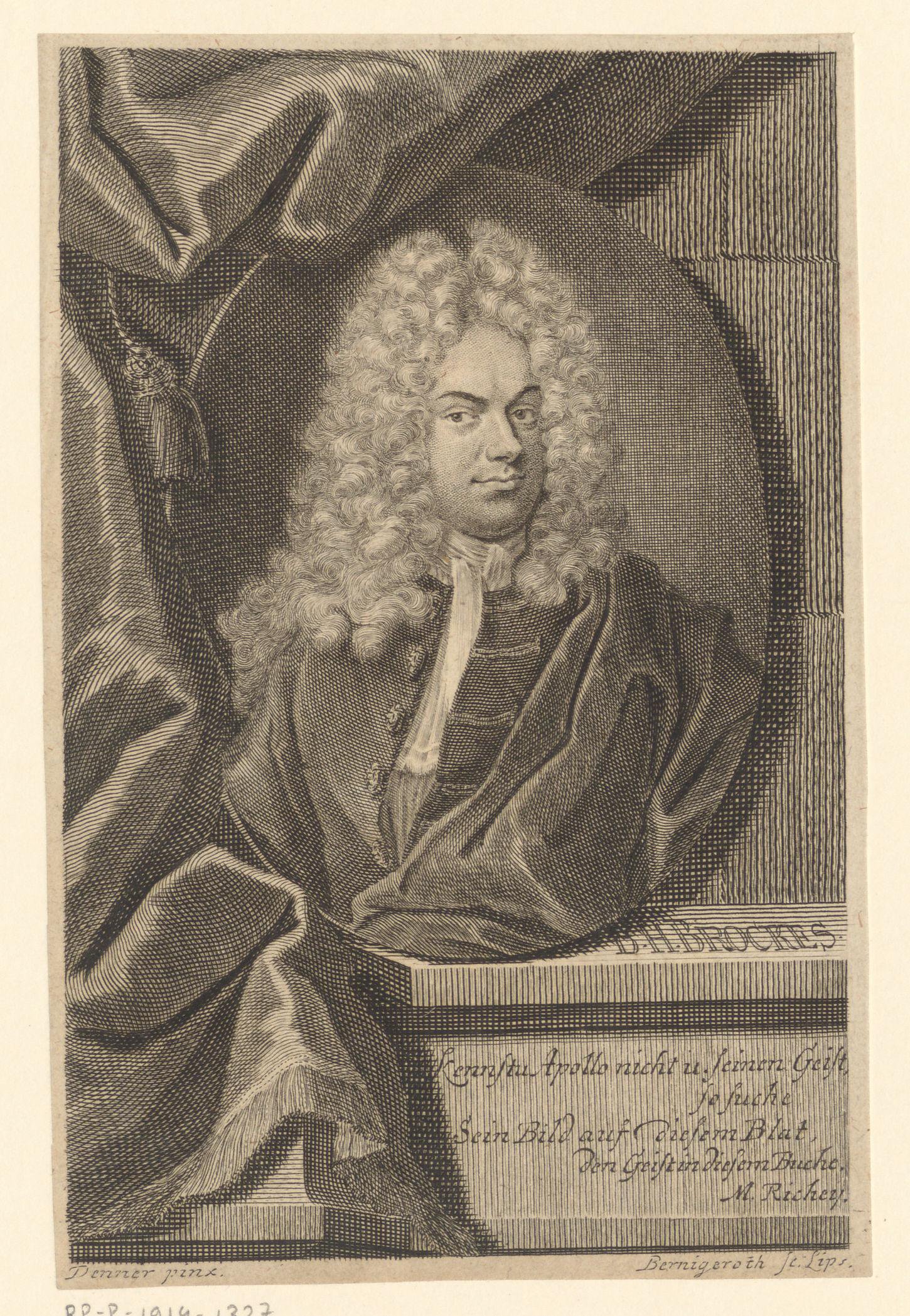 Portret van Barthold Hinrich Brockes