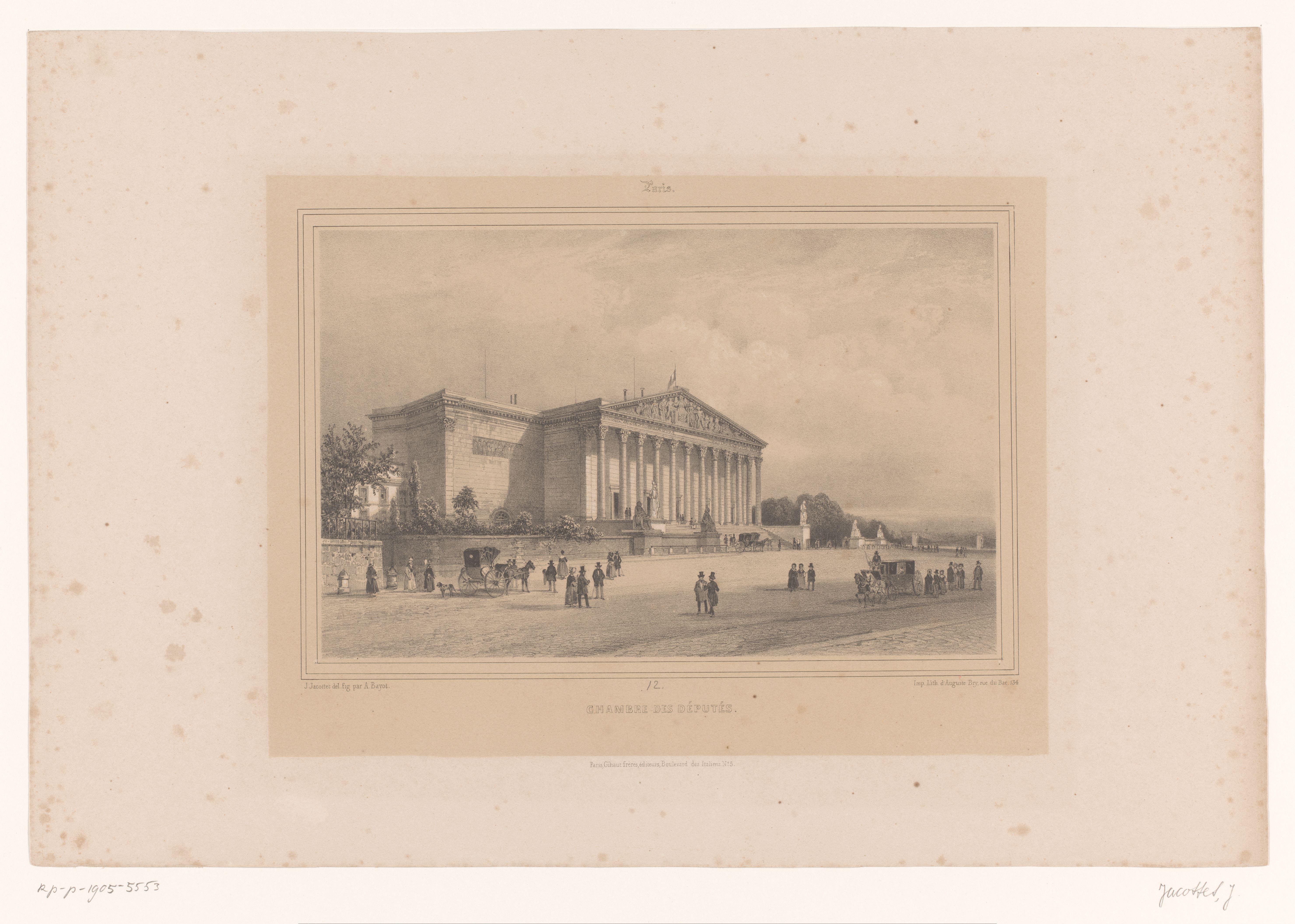 Zicht op het Palais Bourbon