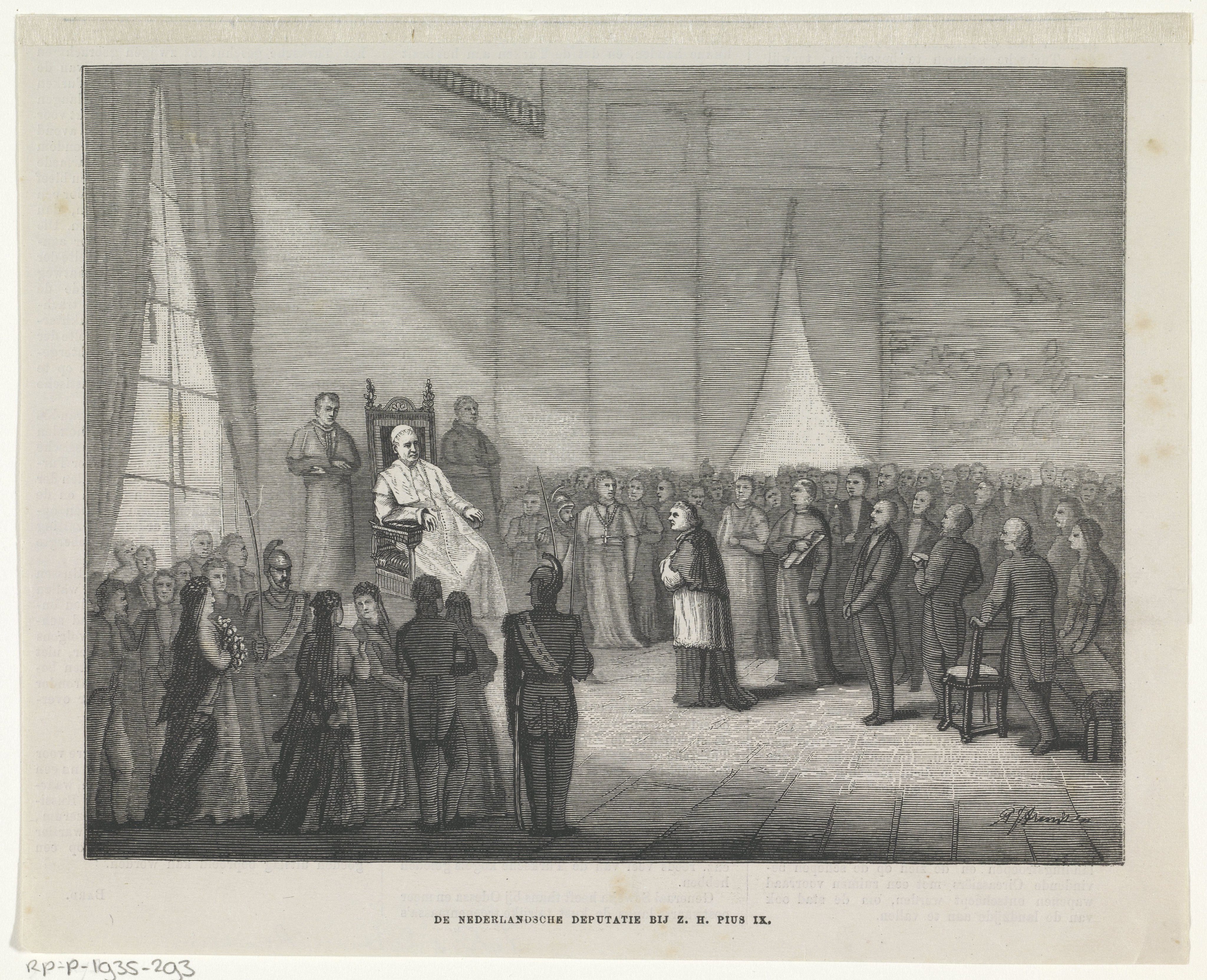 De Nederlandsche deputatie bij Z.H. Pius IX