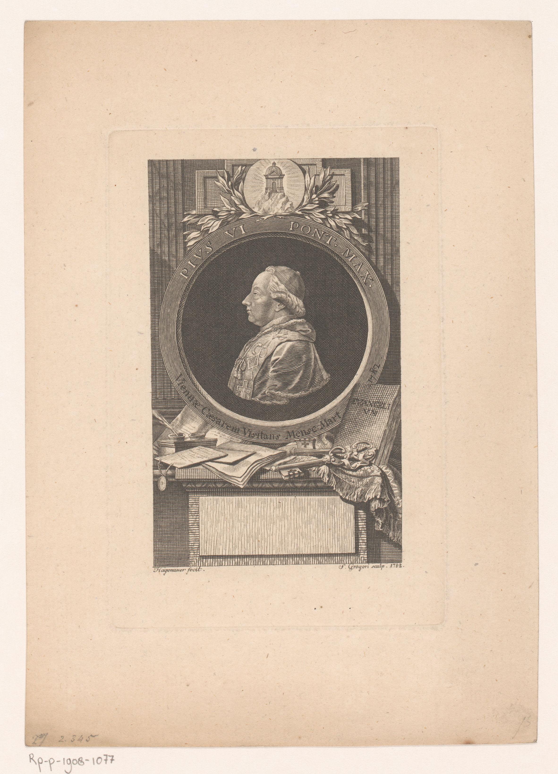Portret van paus Pius VI