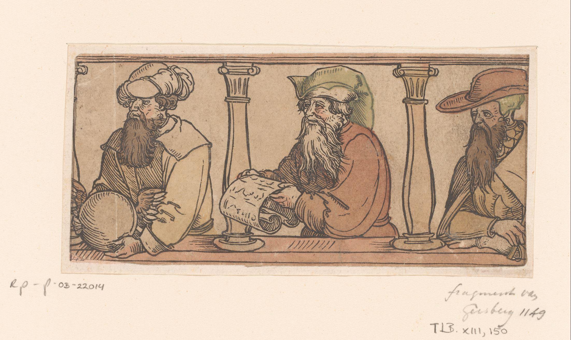 Fragment van een fries met de Zeven Wijzen