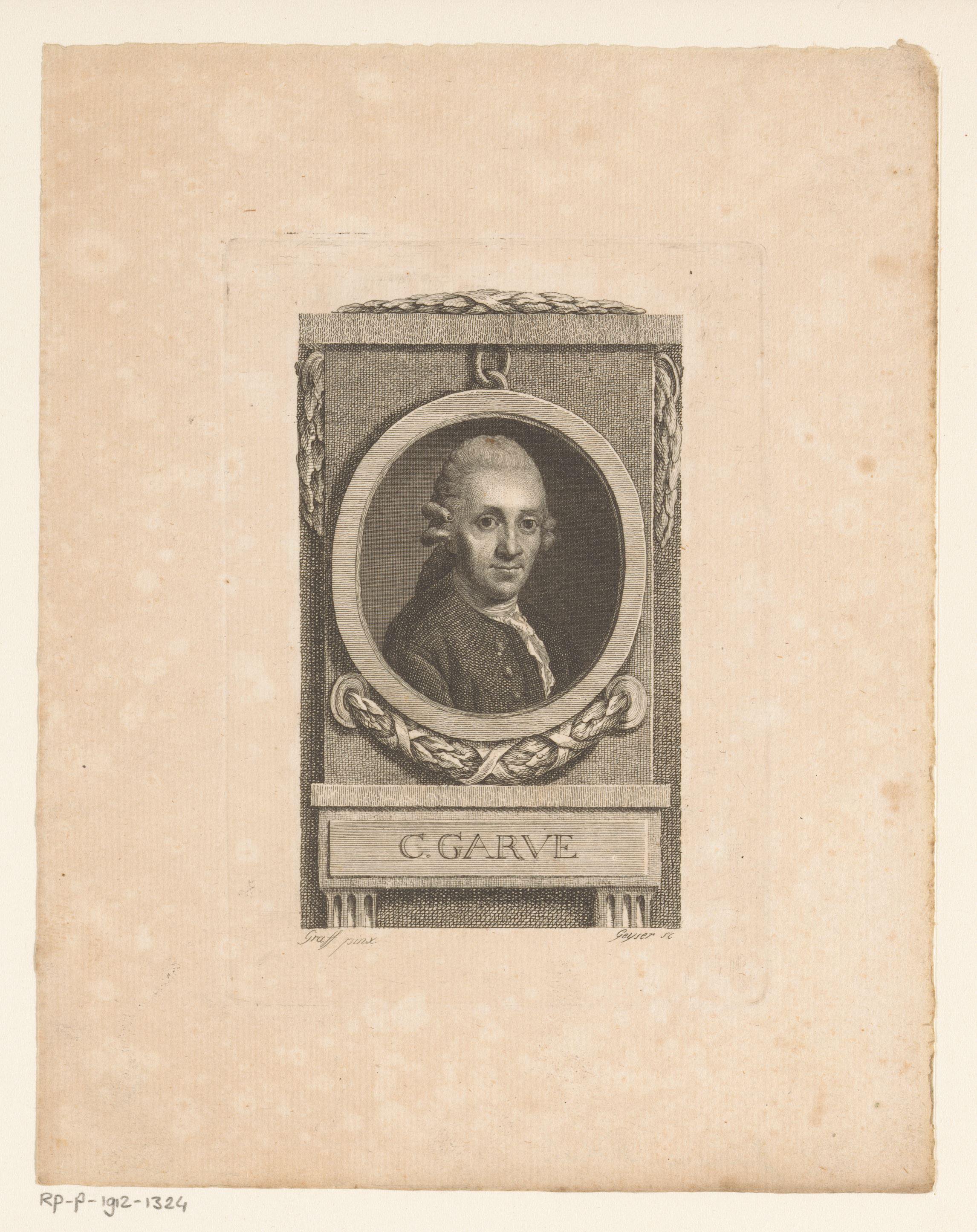 Portret van Christian Garve