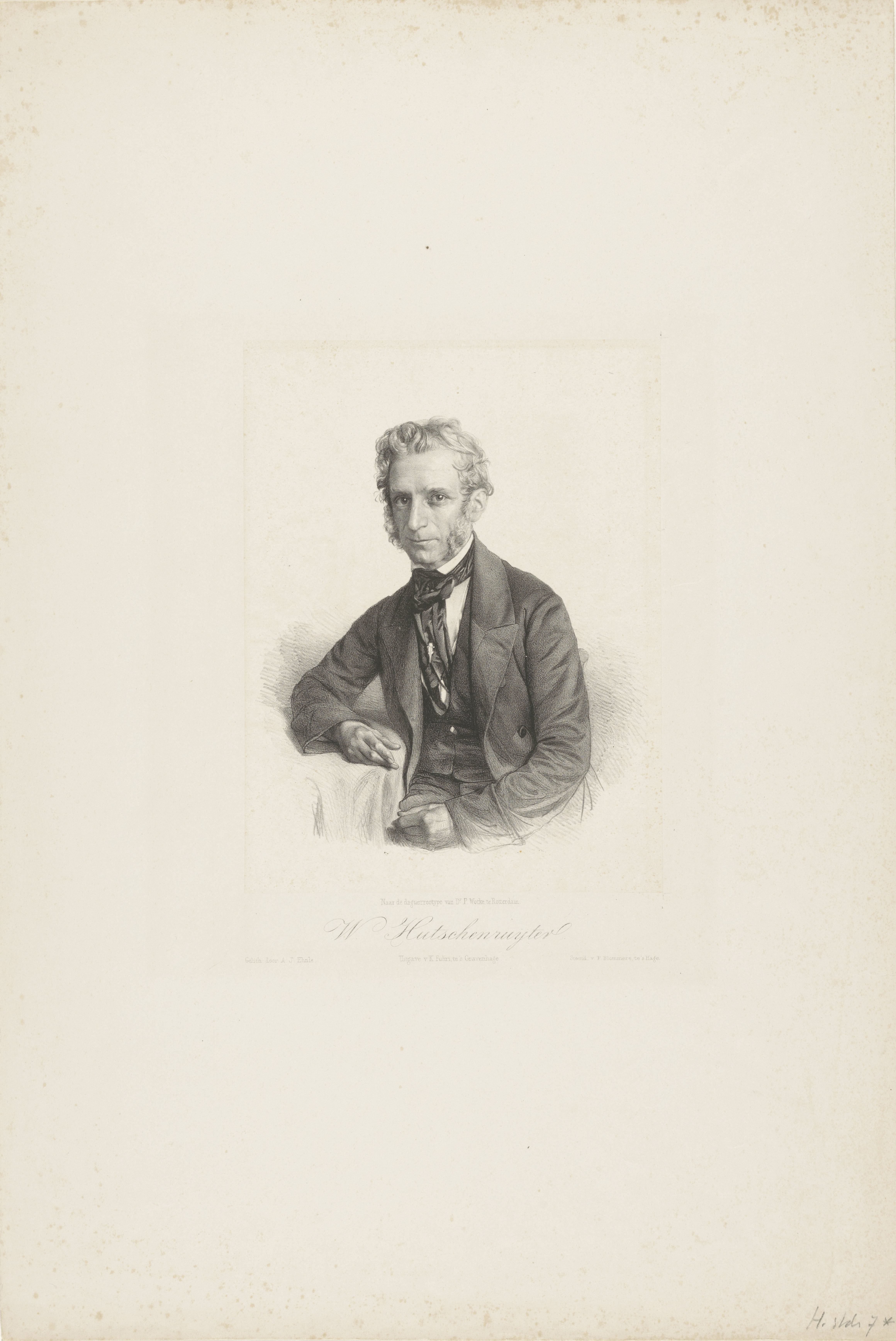Portret van Wouter Hutschenruyter