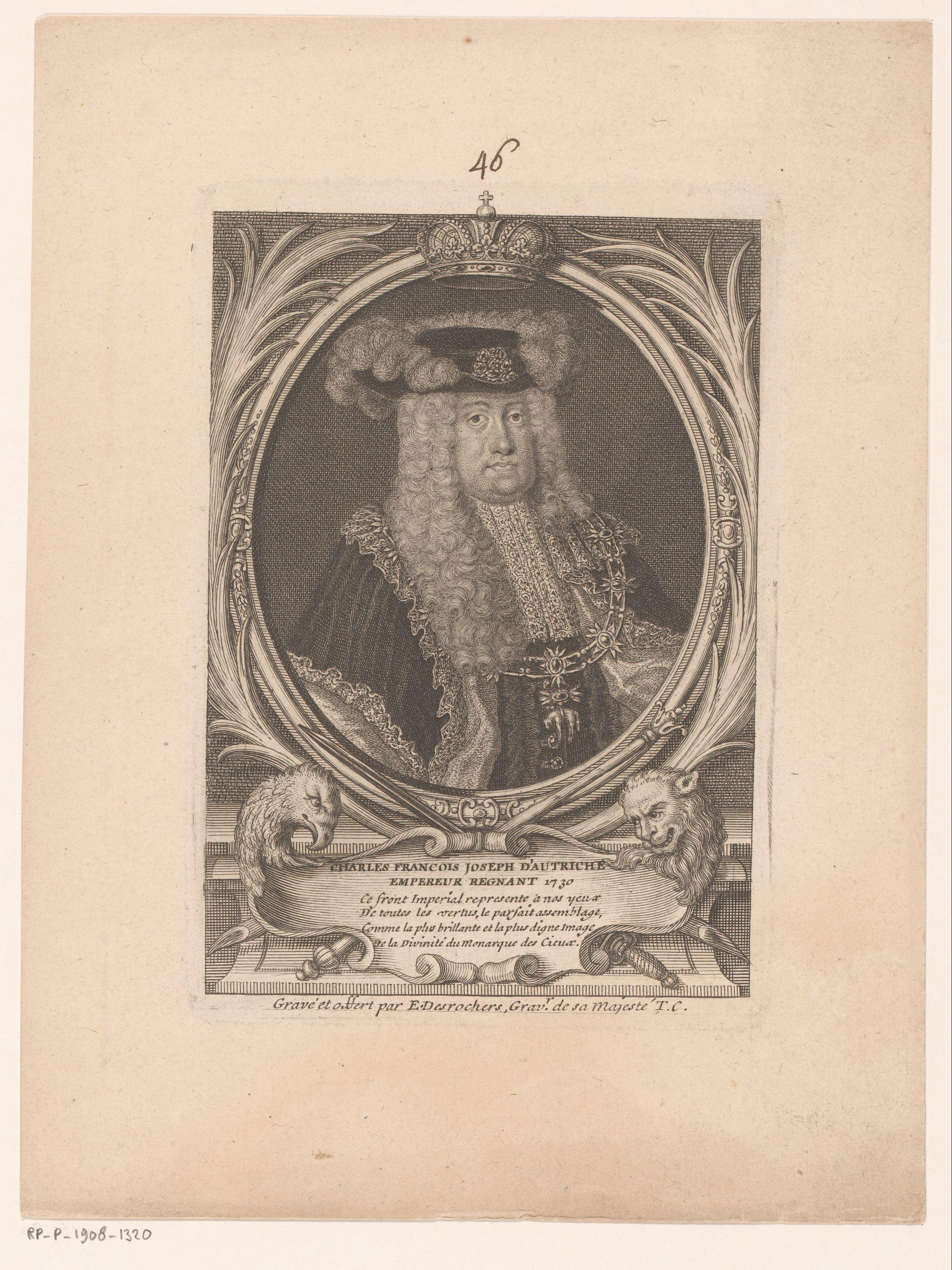 Portret van keizer Karel VI