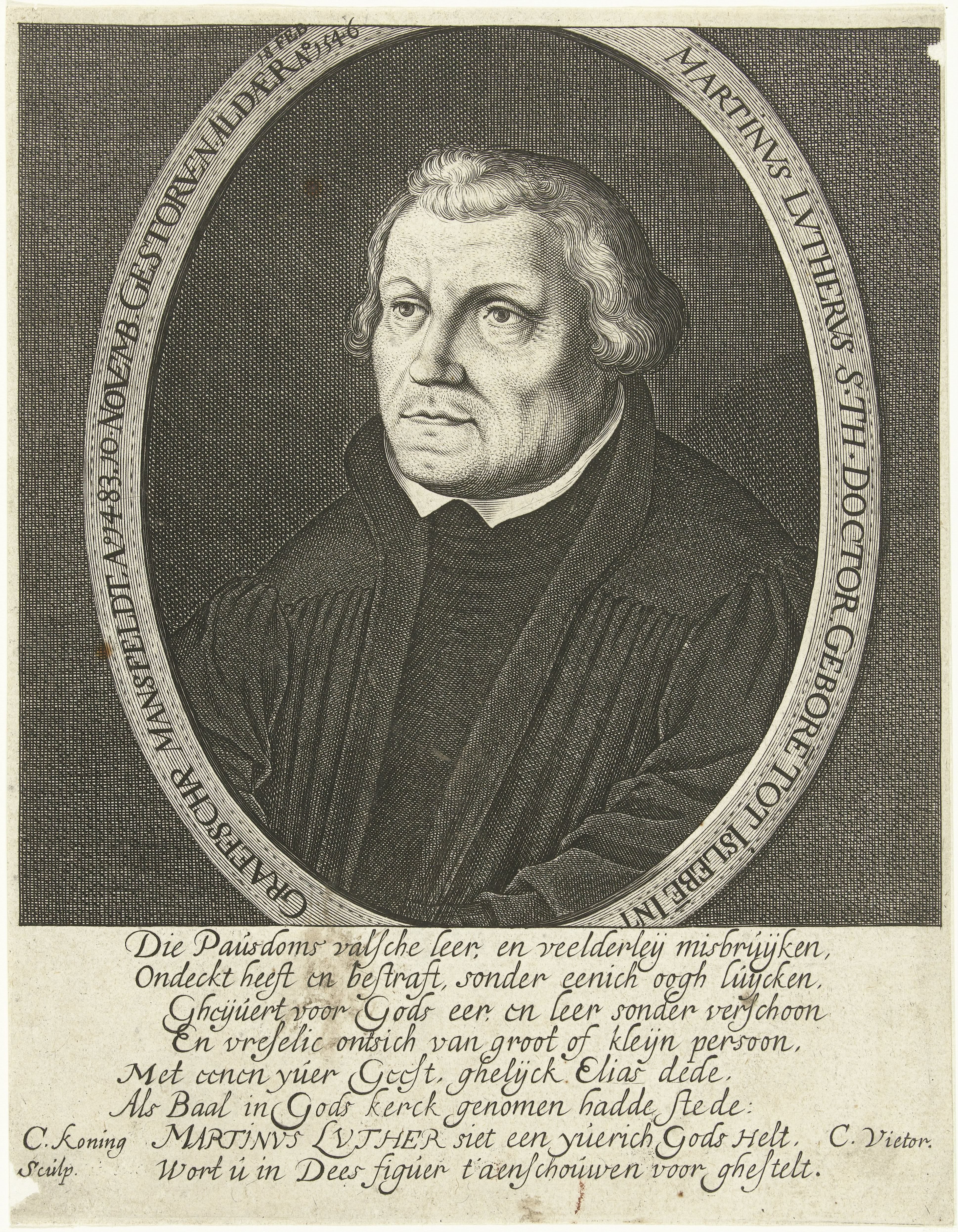 Portret van Martin Luther