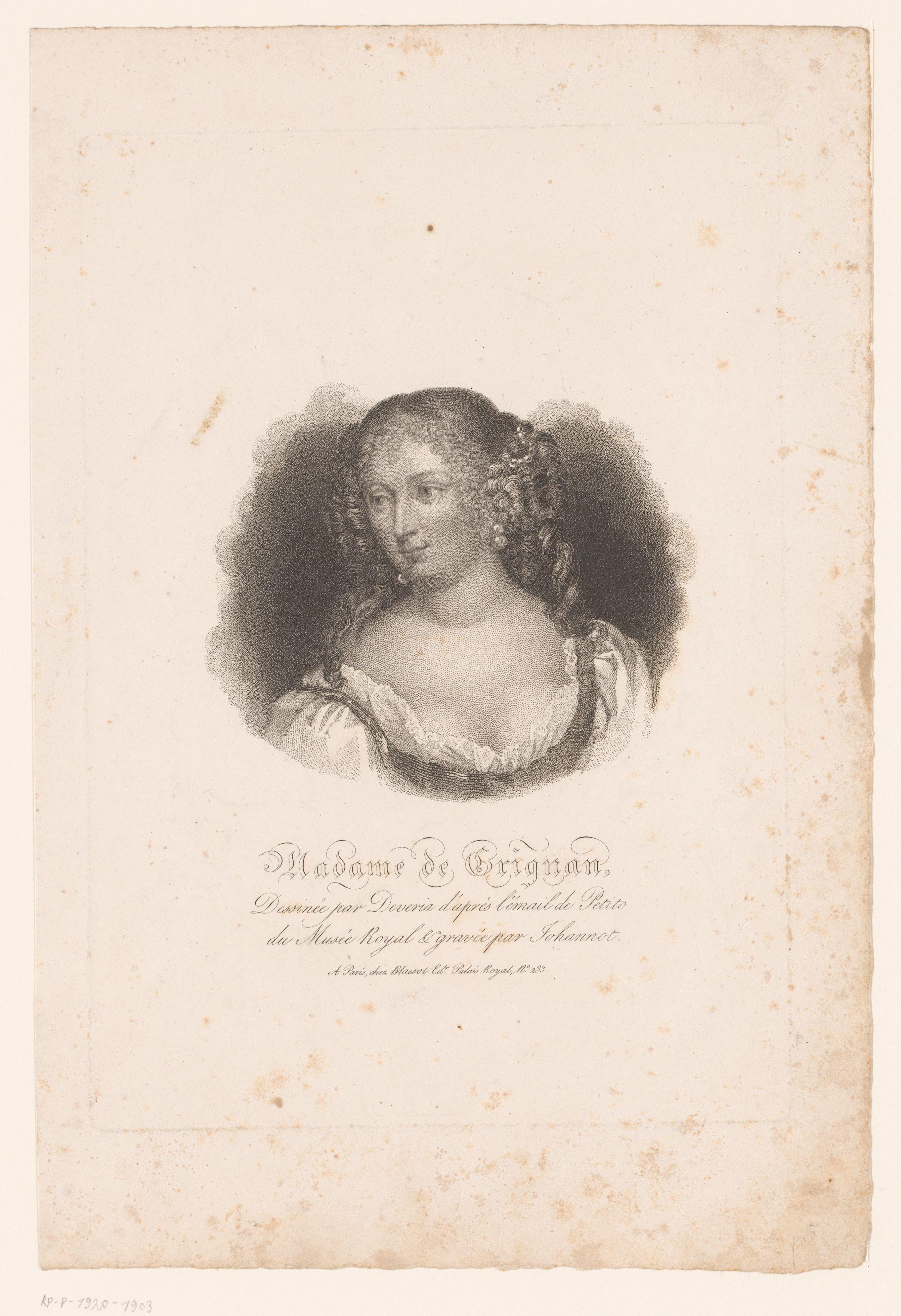 Portret van Françoise de Sévigné