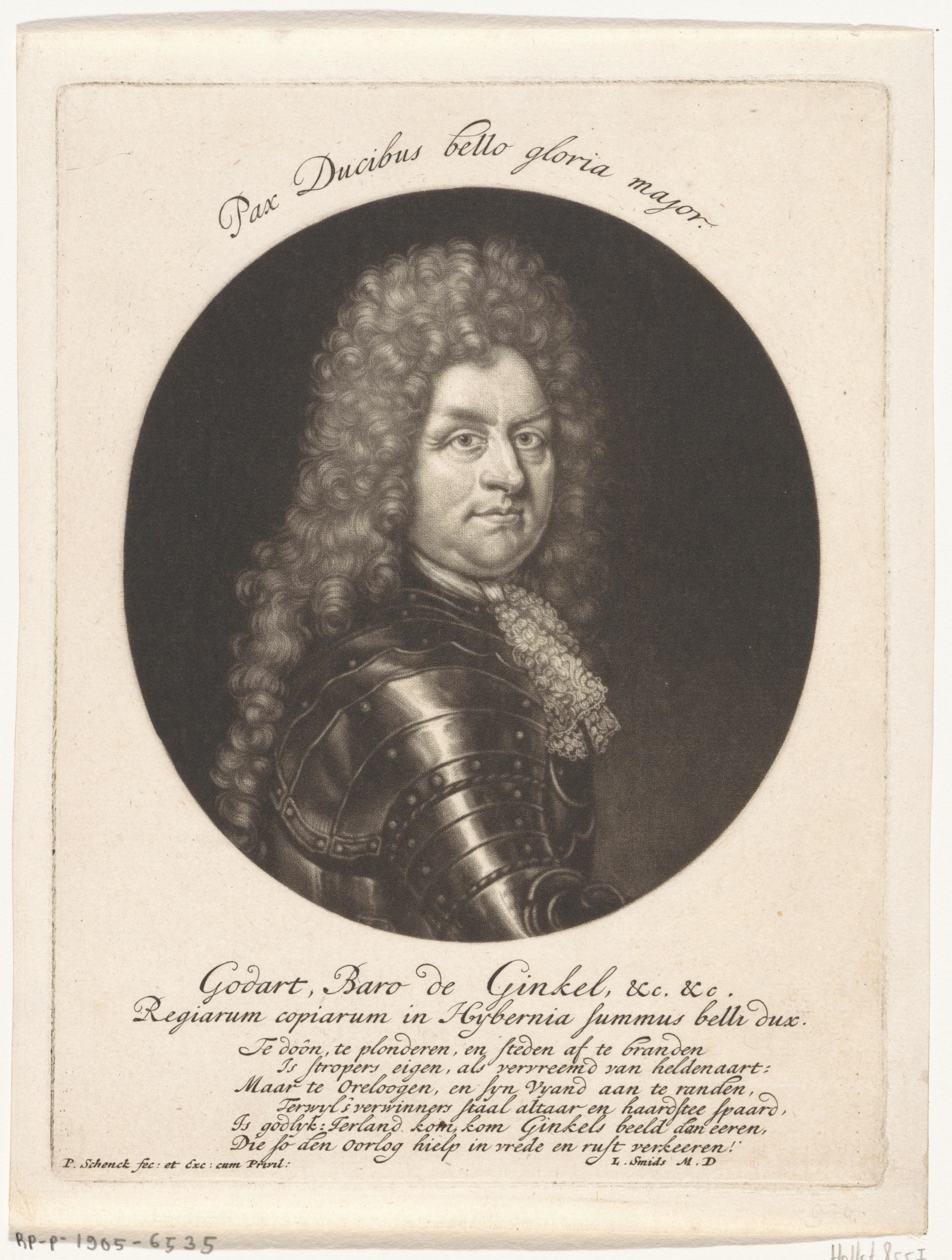 Portret van Godard, baron van Reede-Ginckel, graaf van Athlone