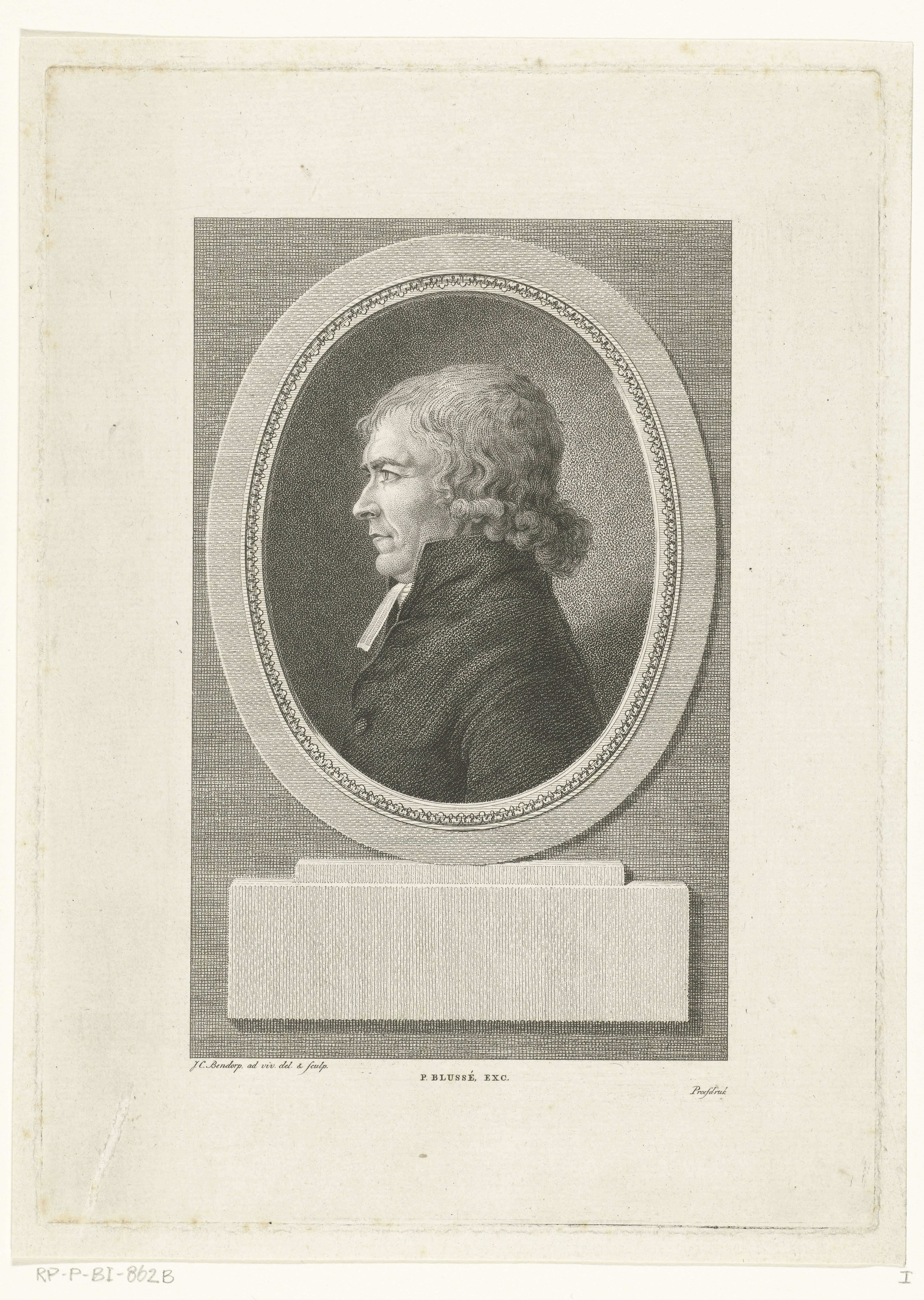Portret van predikant Willem Christiaan van Manen