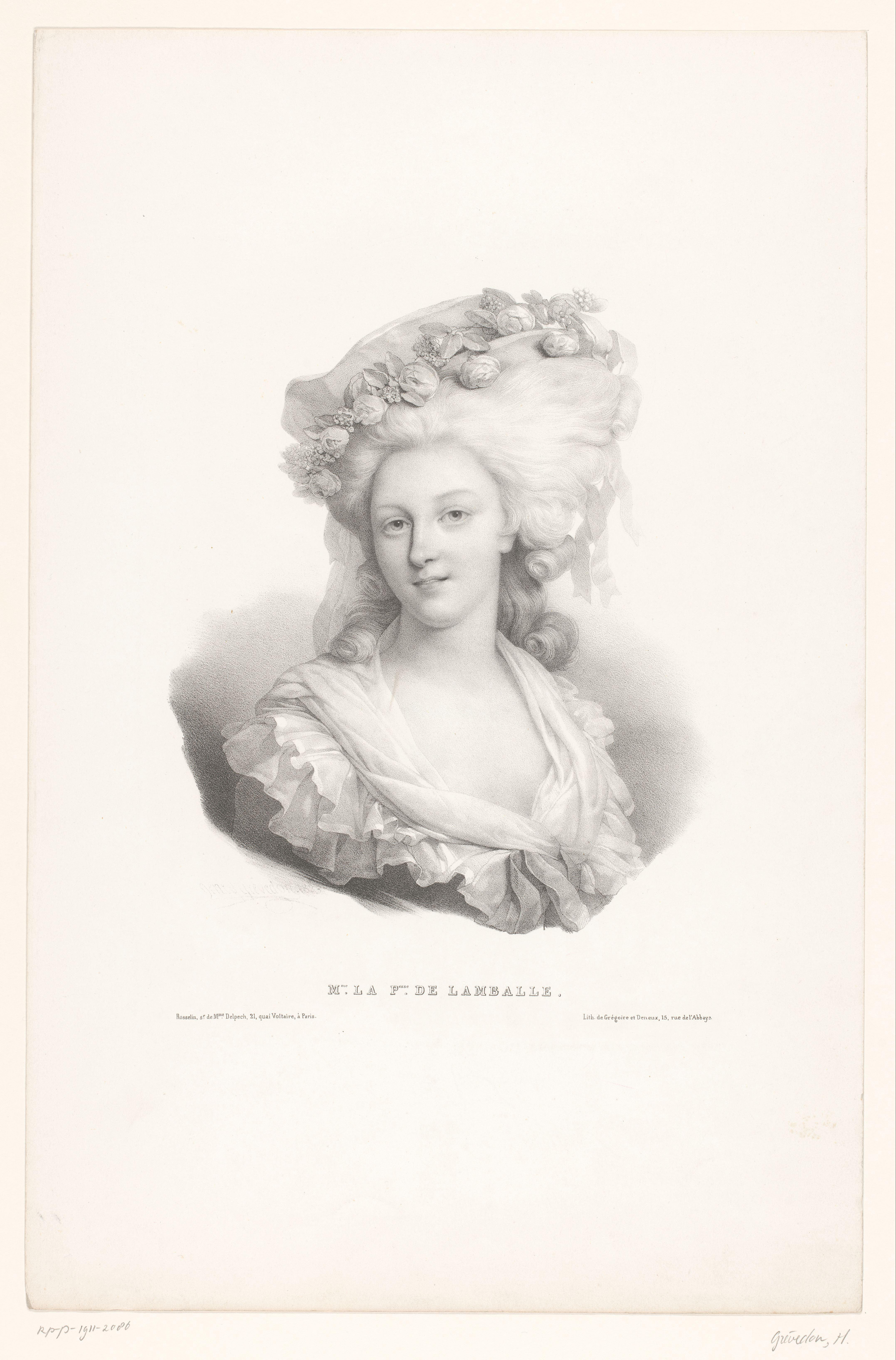 Portret van Maria Louise van Savoye