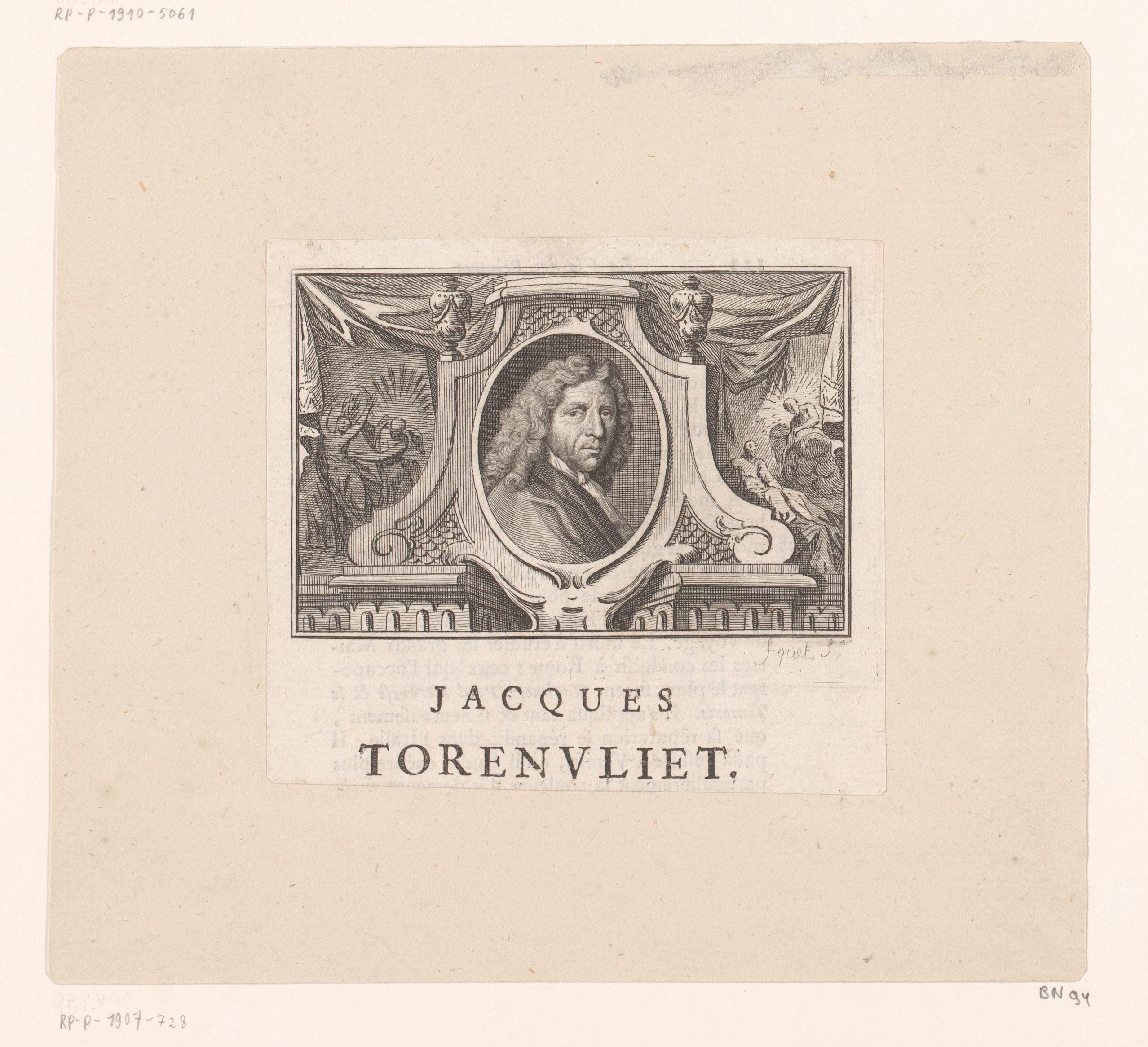 Portret van Jacob Toorenvliet
