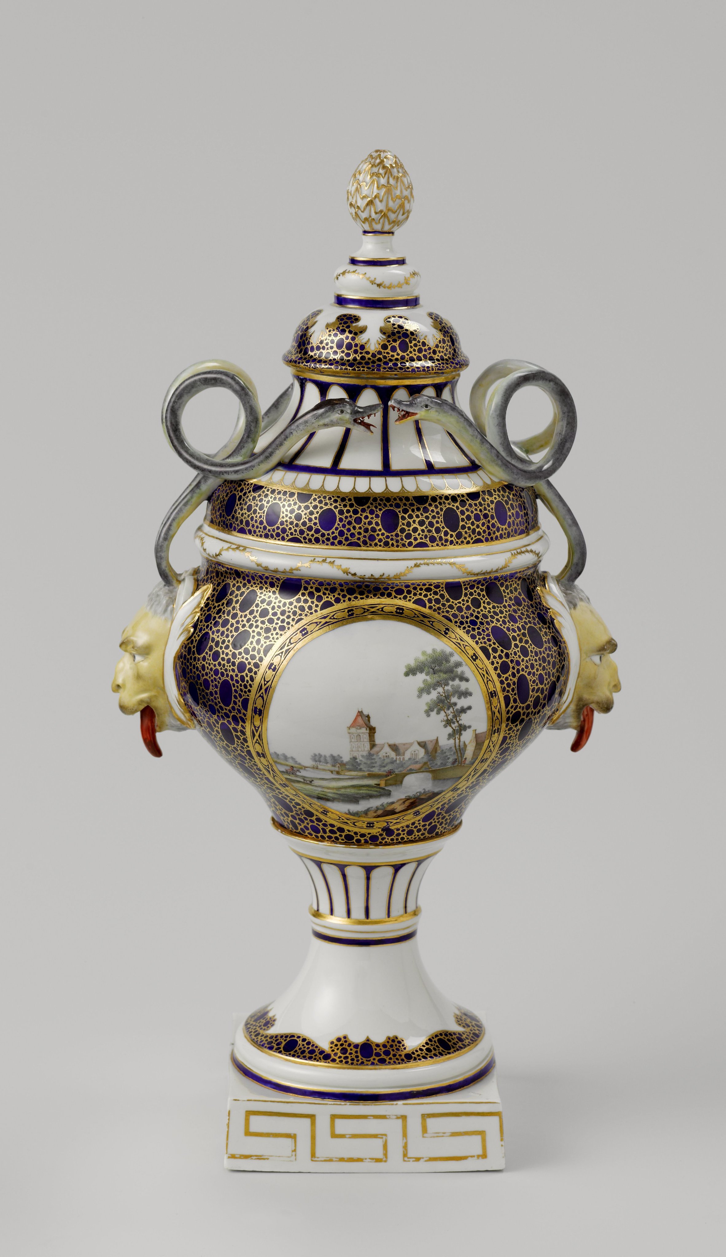 Lidded vase
