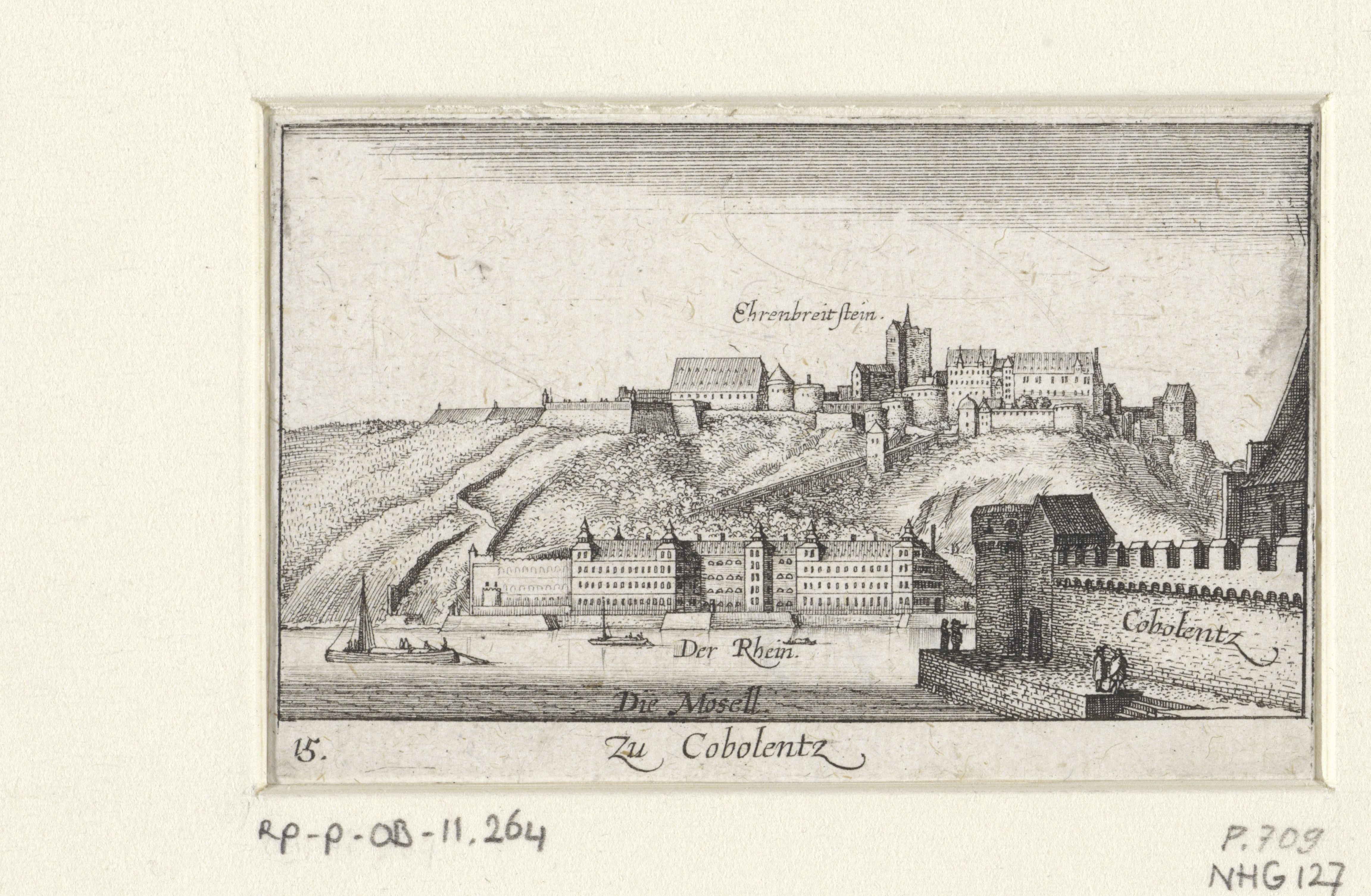 Gezicht op Koblenz