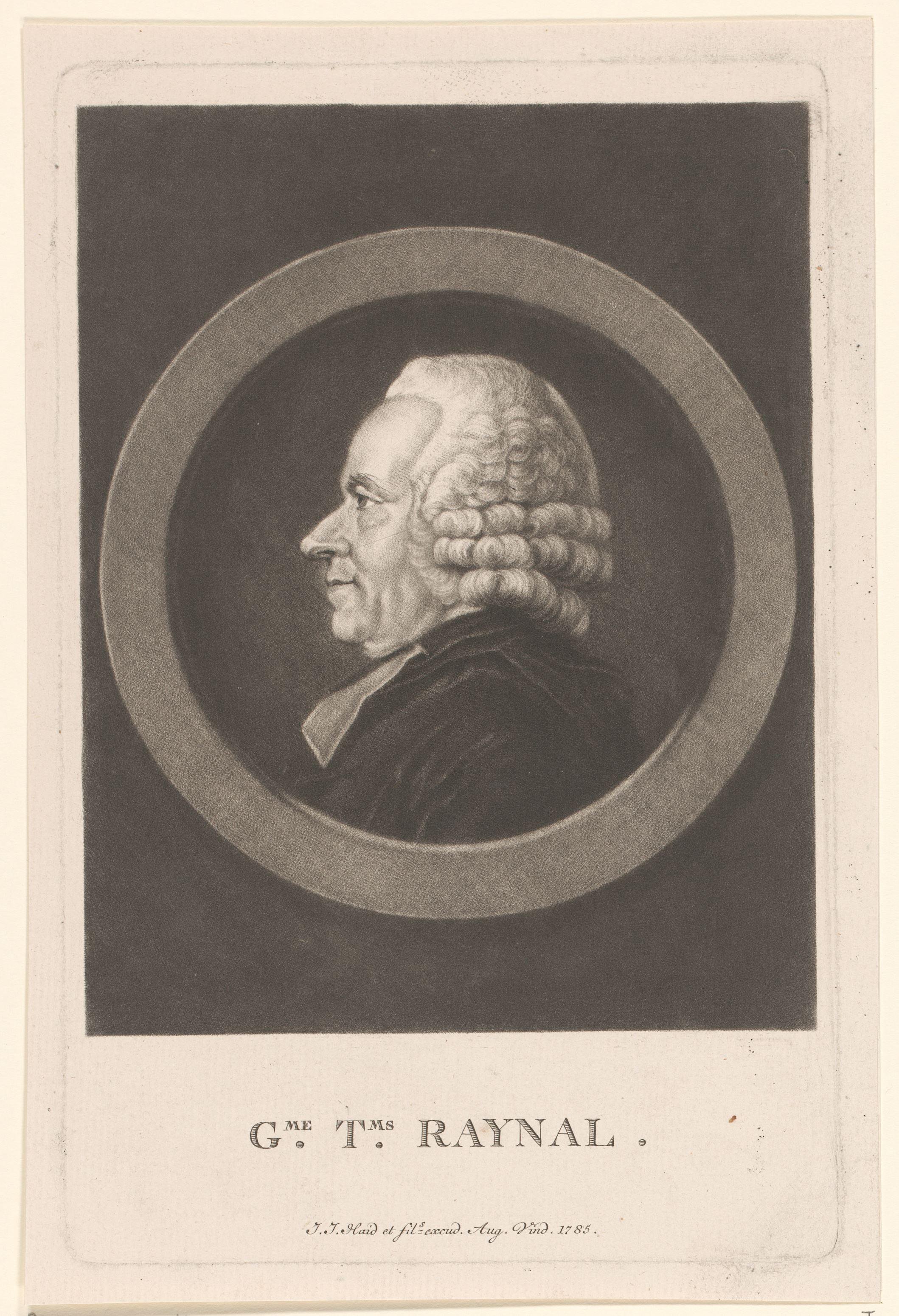 Portret van Guillaume-Thomas François Raynal