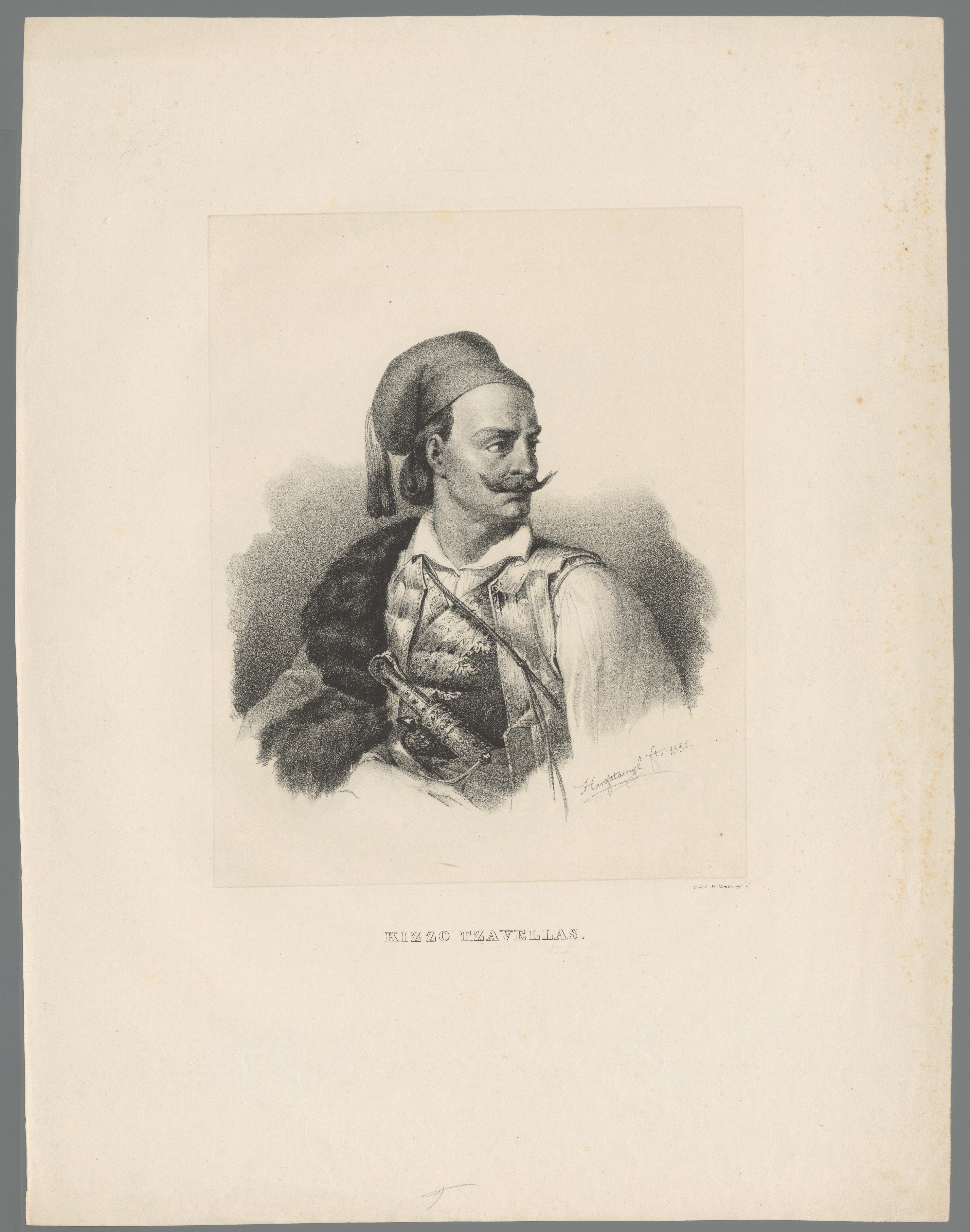 Portret van Kitsos Tzavelas