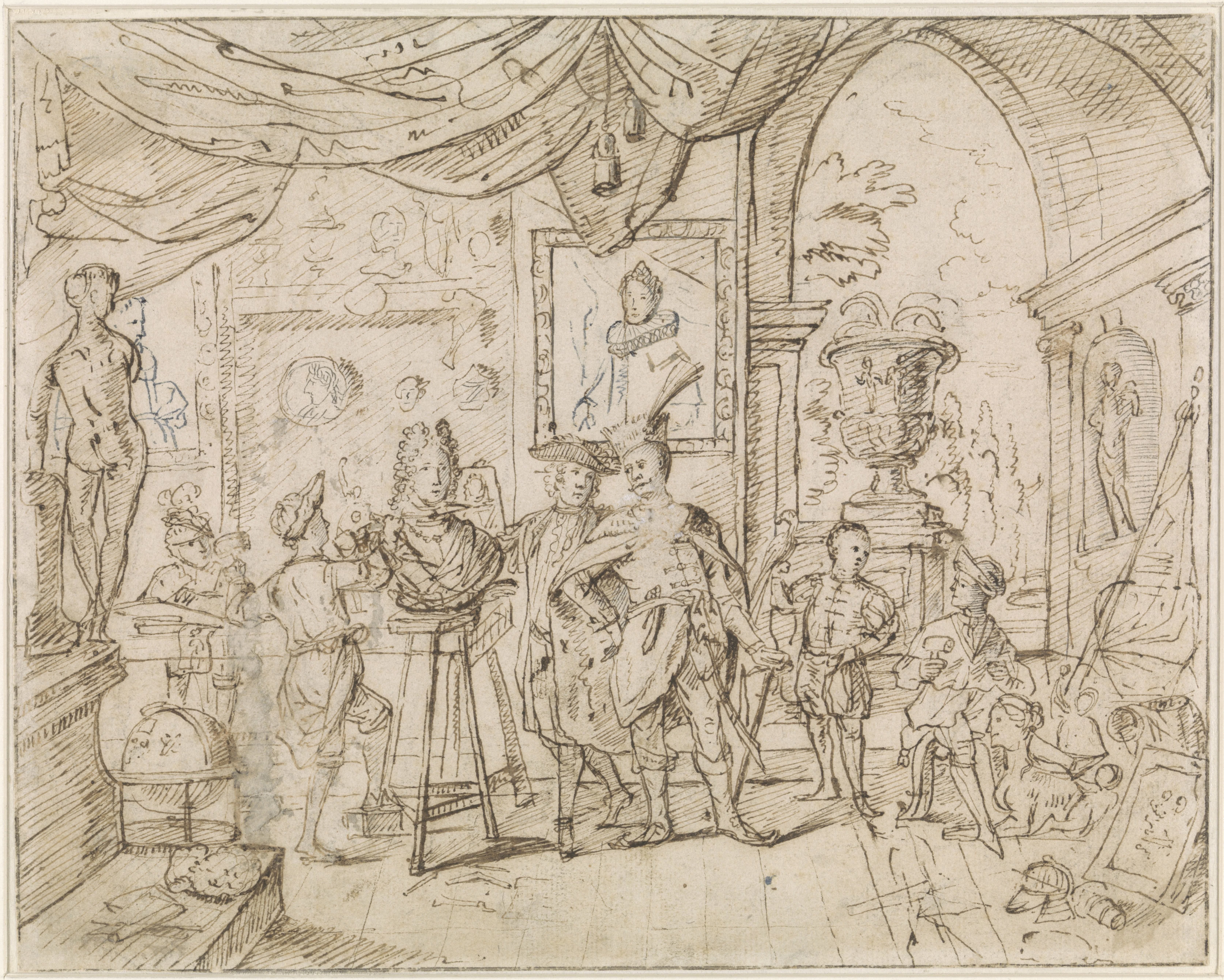 Bezoek aan de werkplaats van W. van de Berge