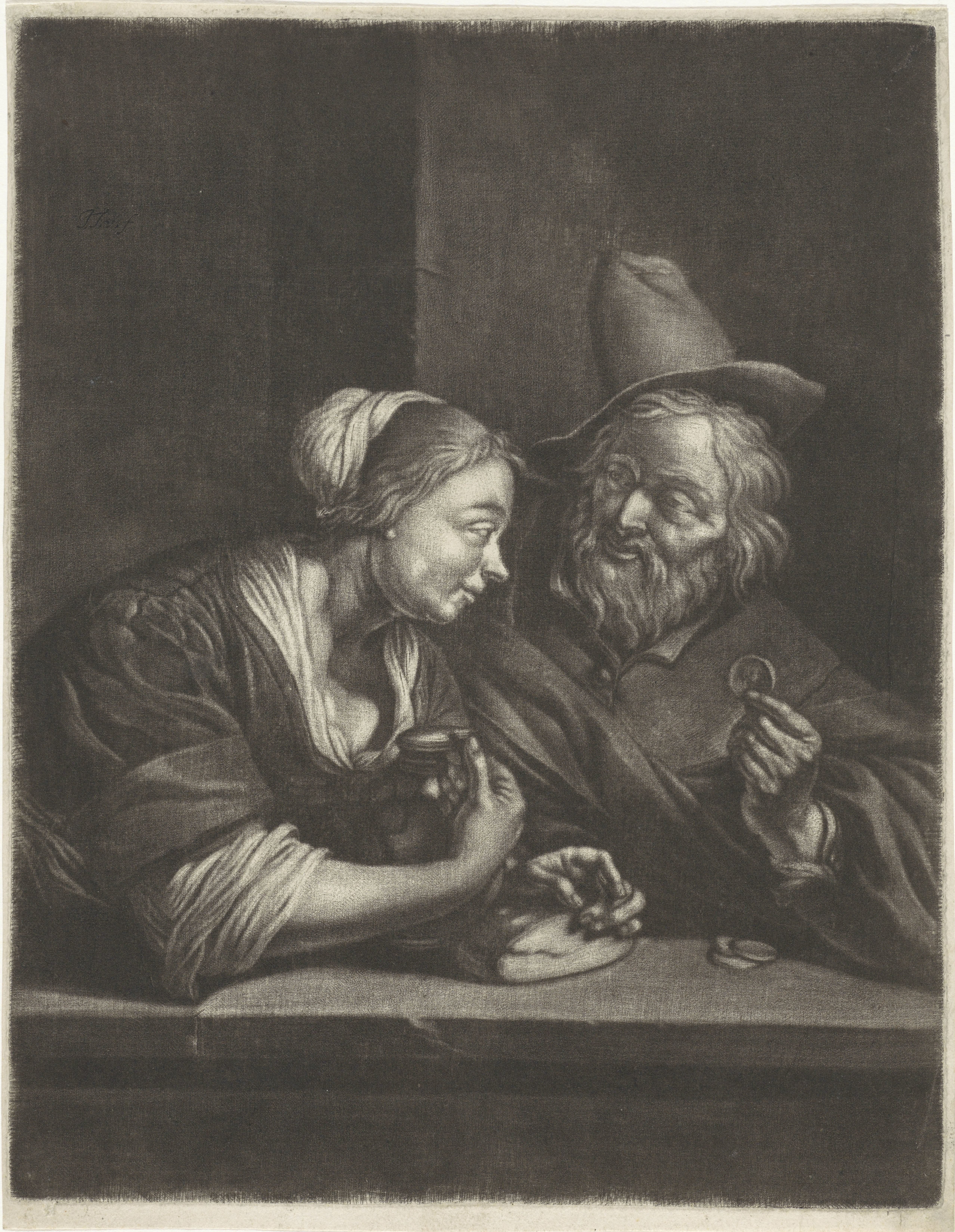 Jonge vrouw en oude man