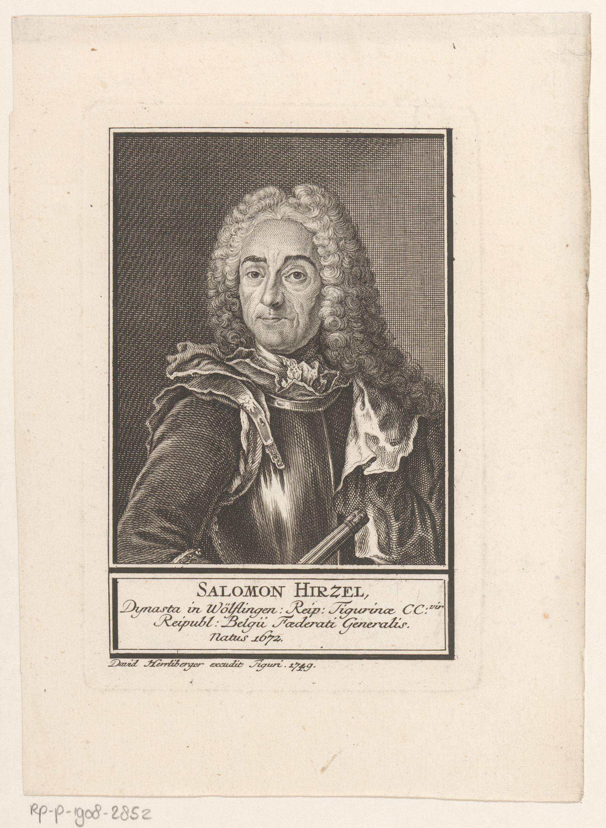 Portret van Salomon Hirzel