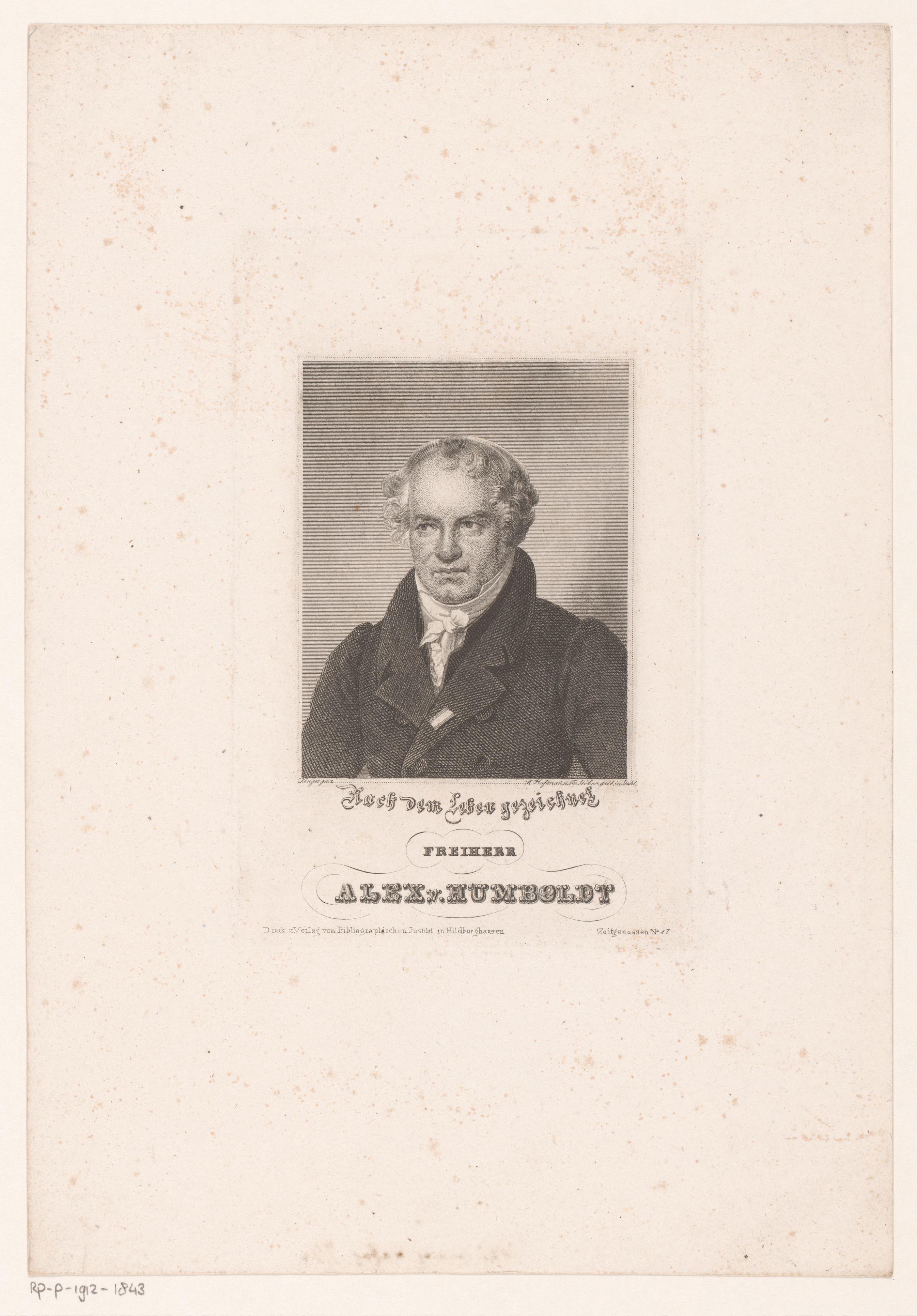 Portret van Alexander von Humboldt