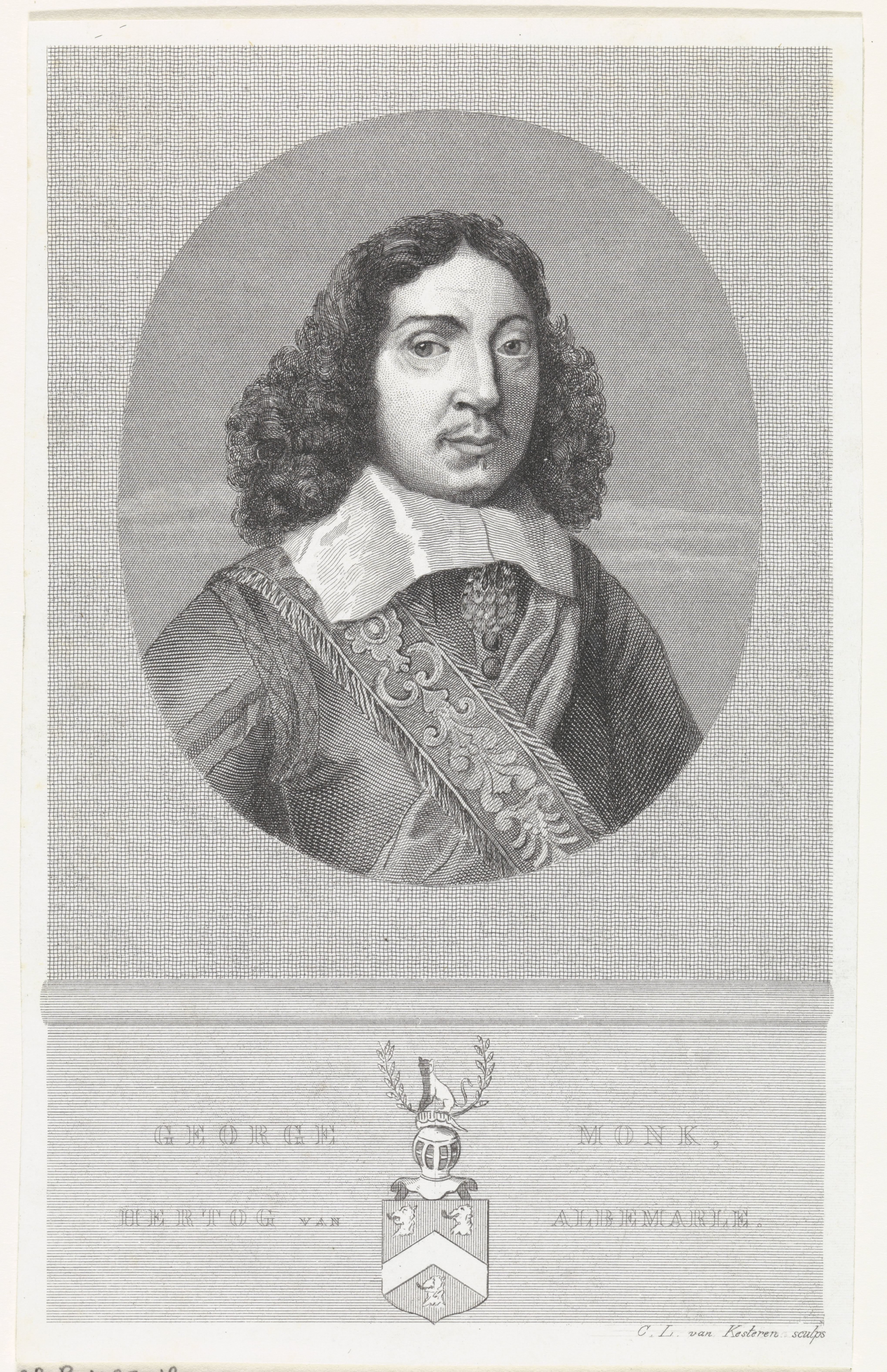 Portret van George Monk