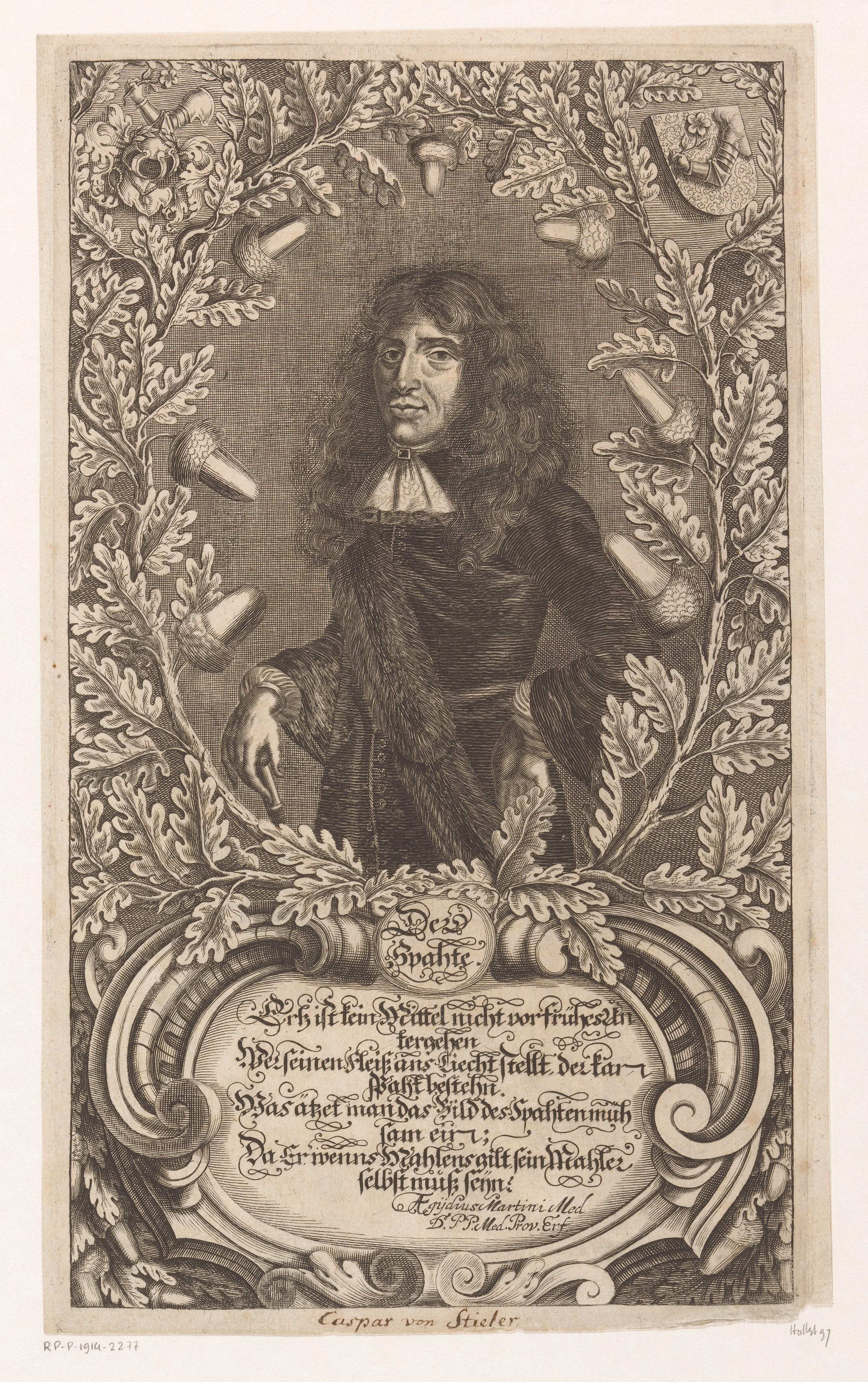 Portret van Caspar Stieler