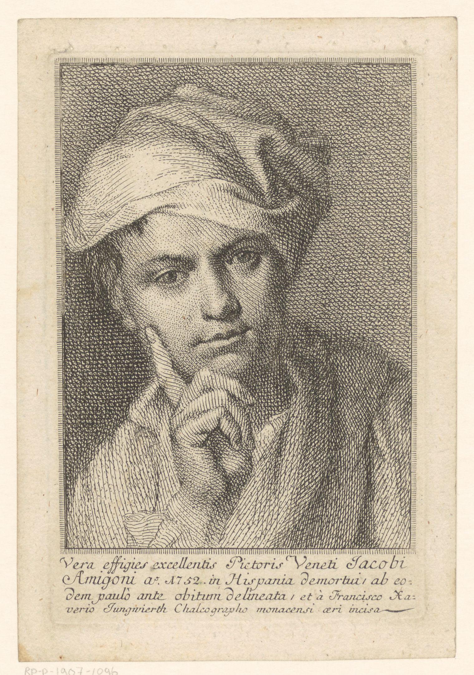 Portret van Jacobus Amigoni