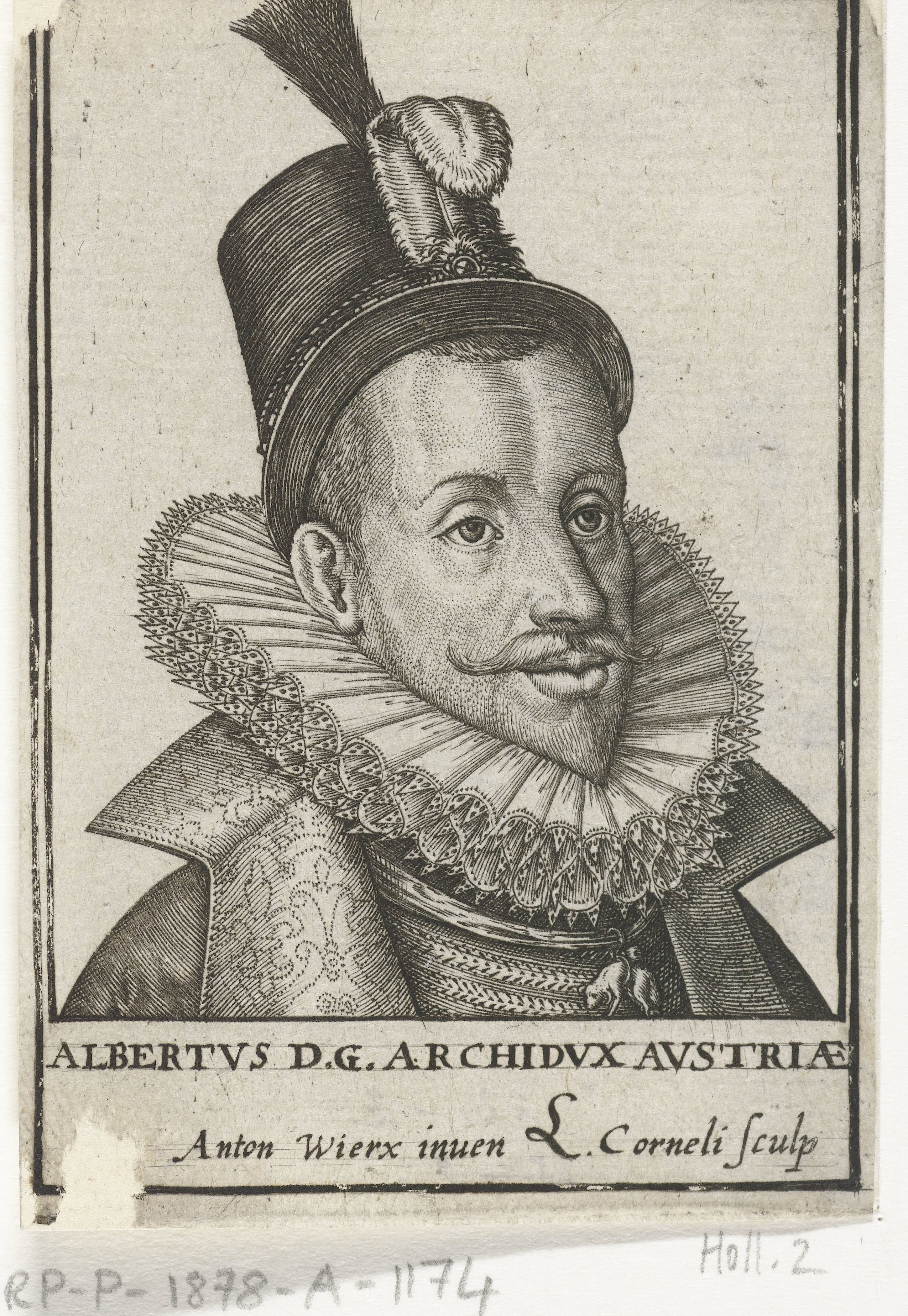 Portret van Albrecht aartshertog van Oostenrijk