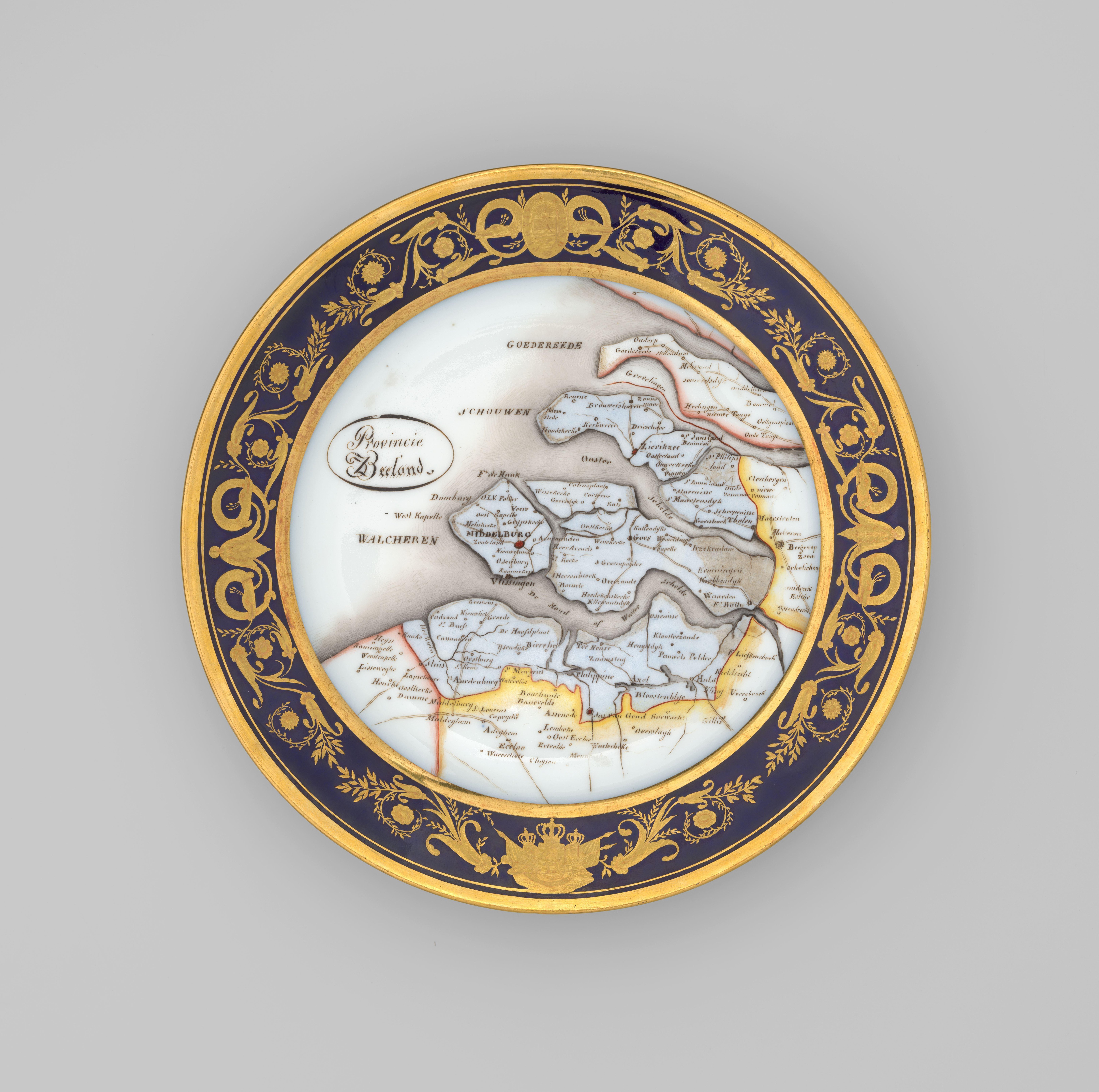18 borden met het decor van een Nederlandse provincie
