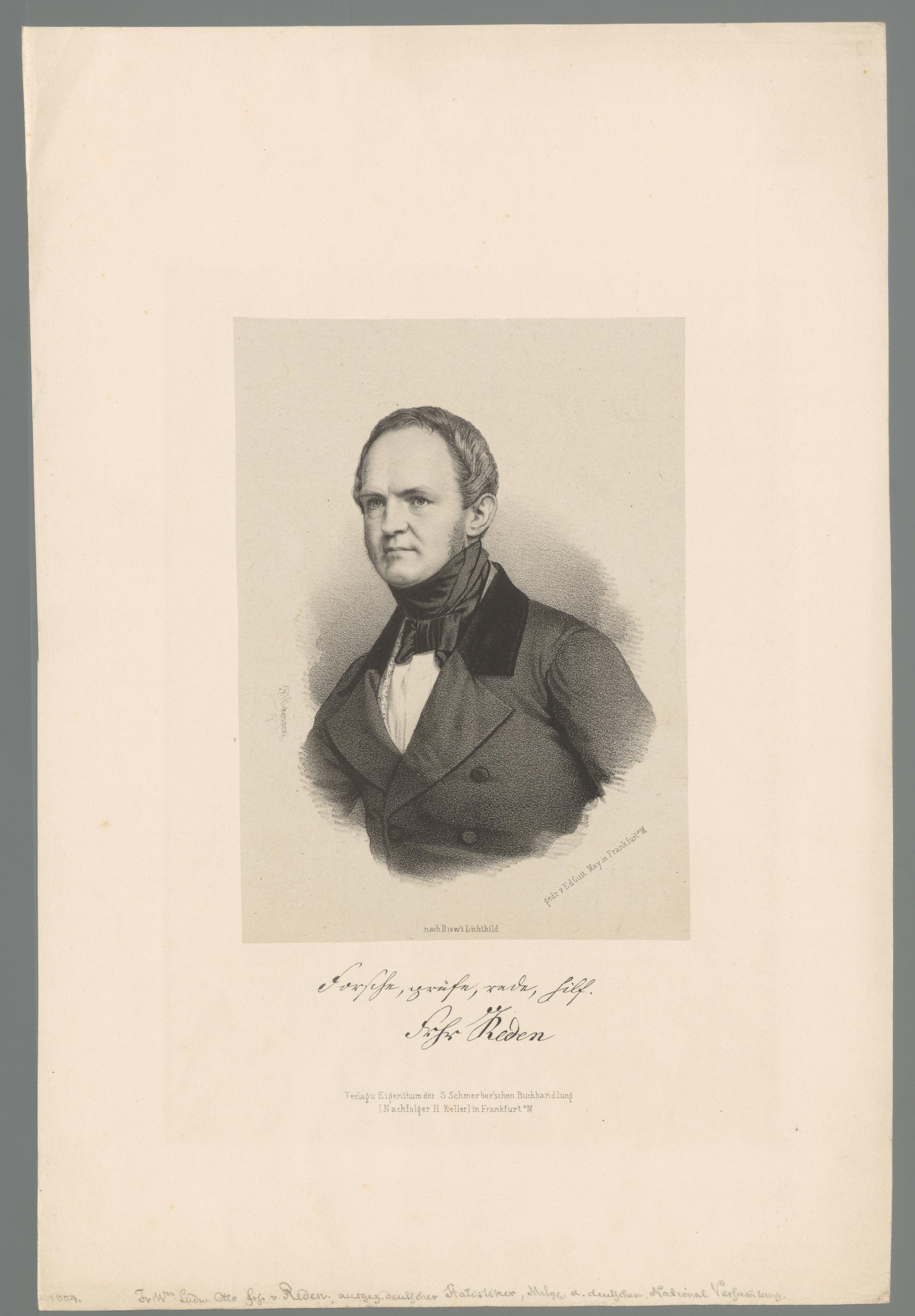 Portret van Friedrich Wilhelm Otto Ludwig von Reden