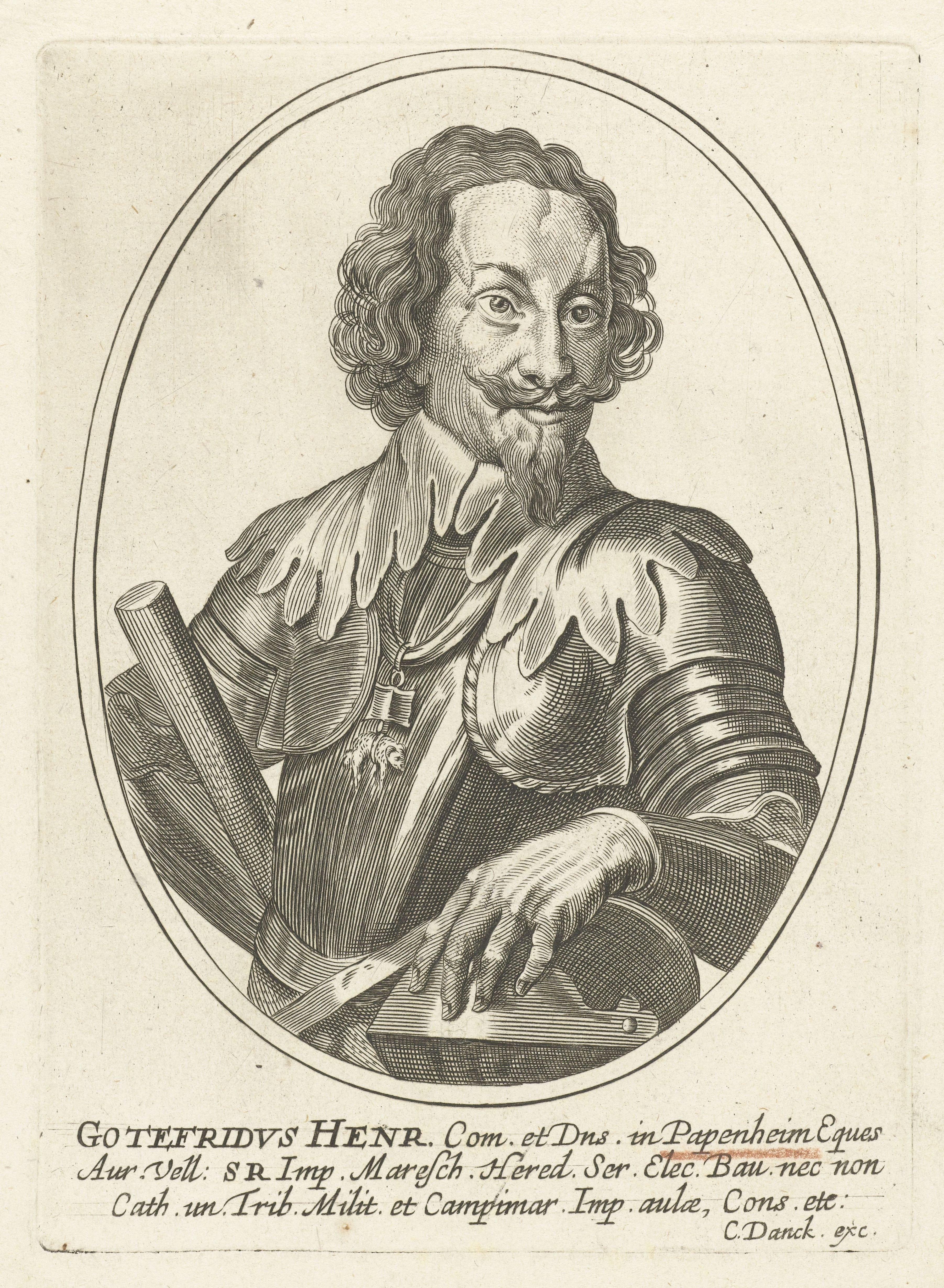 Portret van Gottfried Heinrich, graaf van Pappenheim