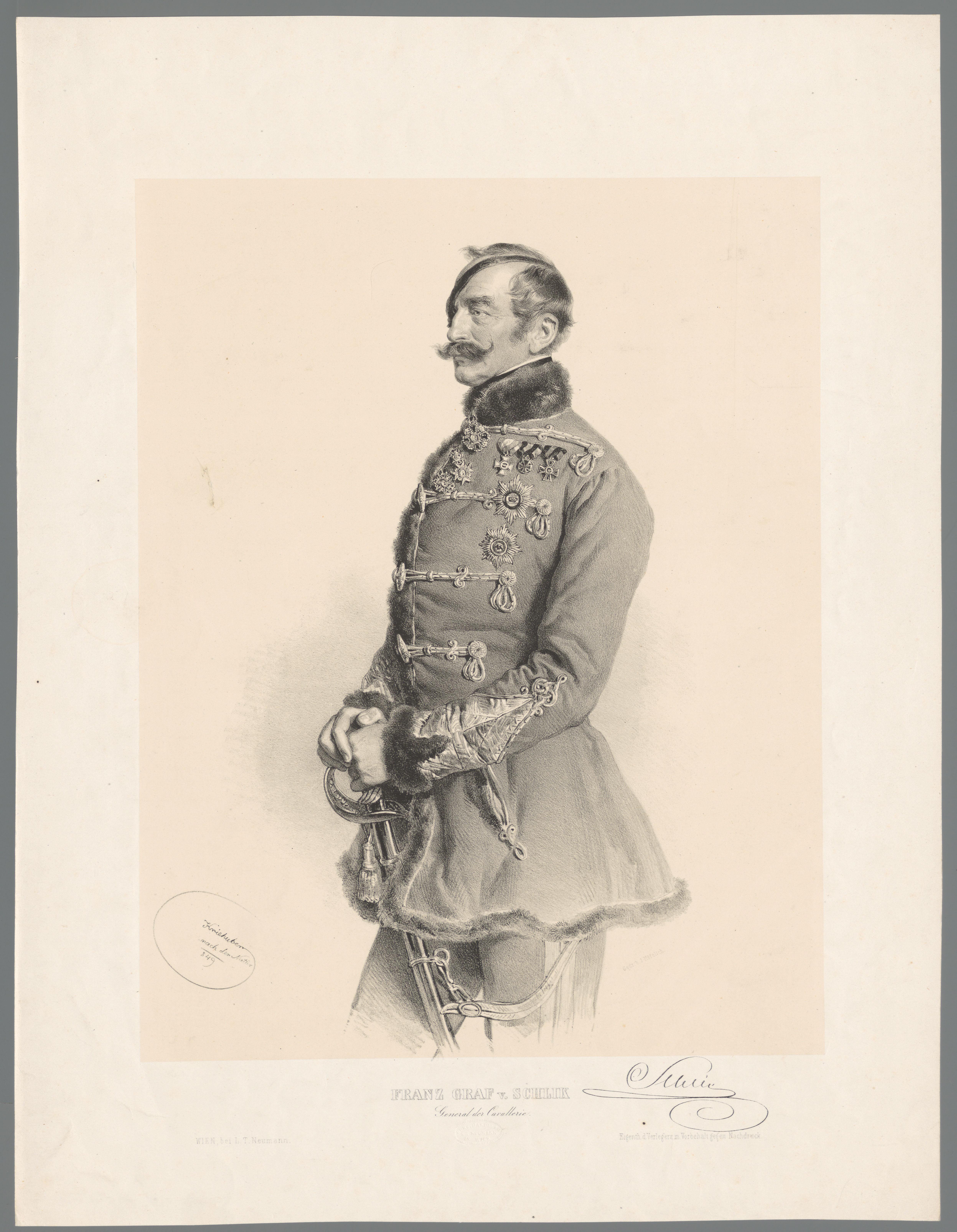 Portret van Franz Schlik