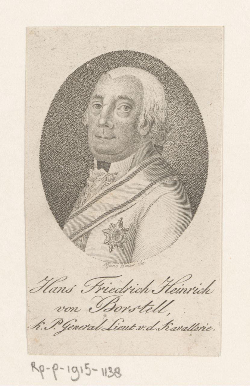 Portret van Hans Friedrich Heinrich von Borstell