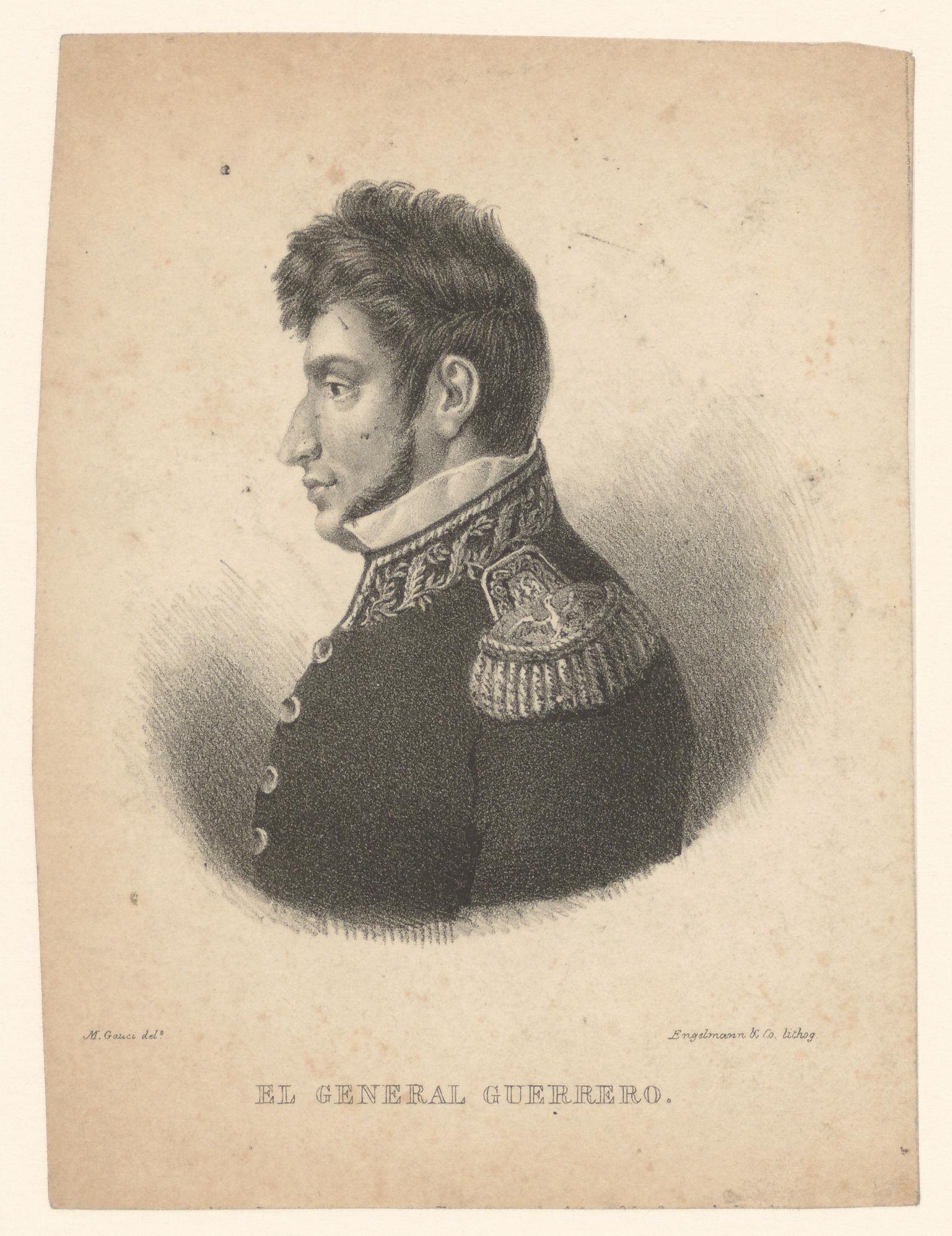 Portret van Vicente Guerrero
