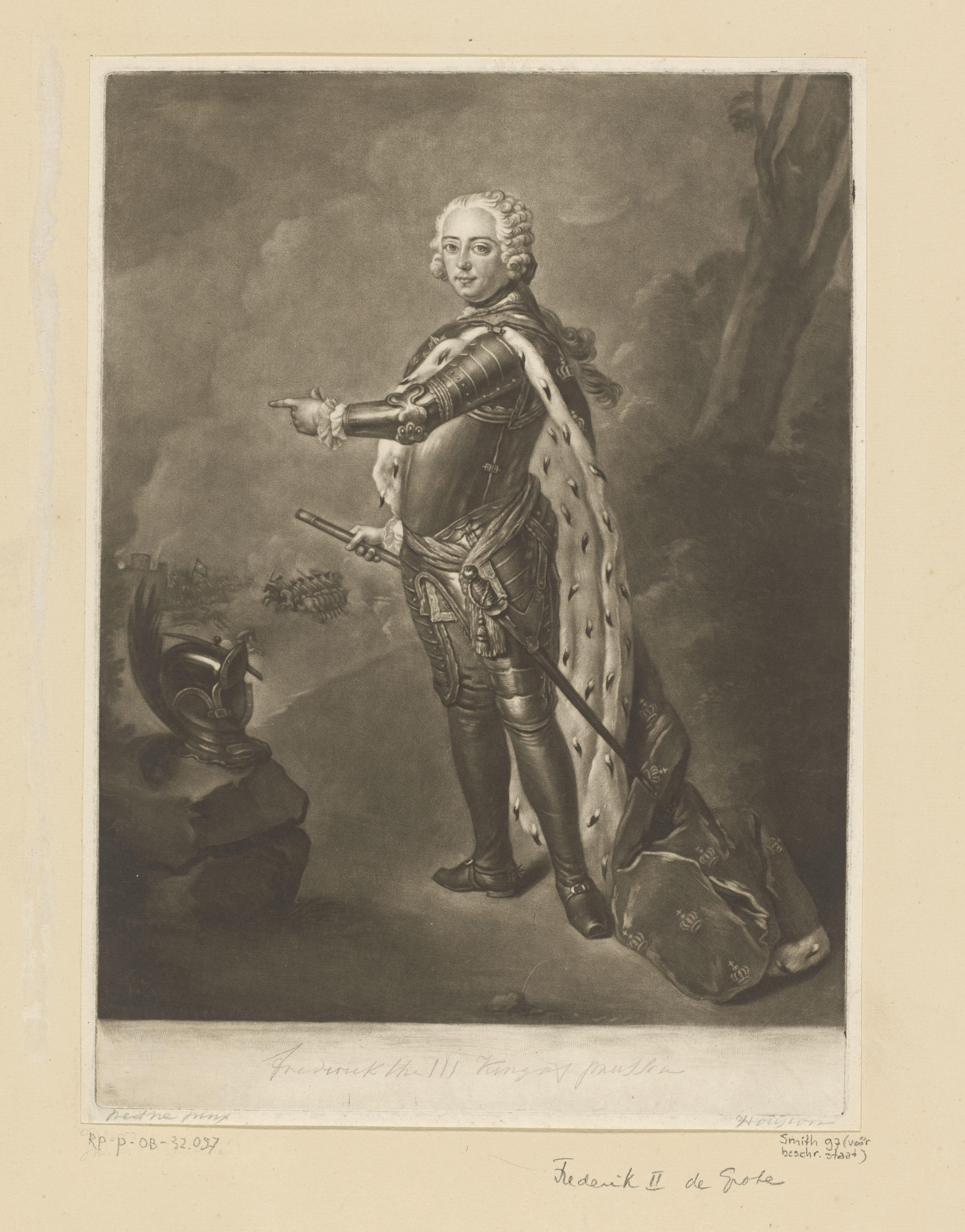 Portret van Frederik de Grote