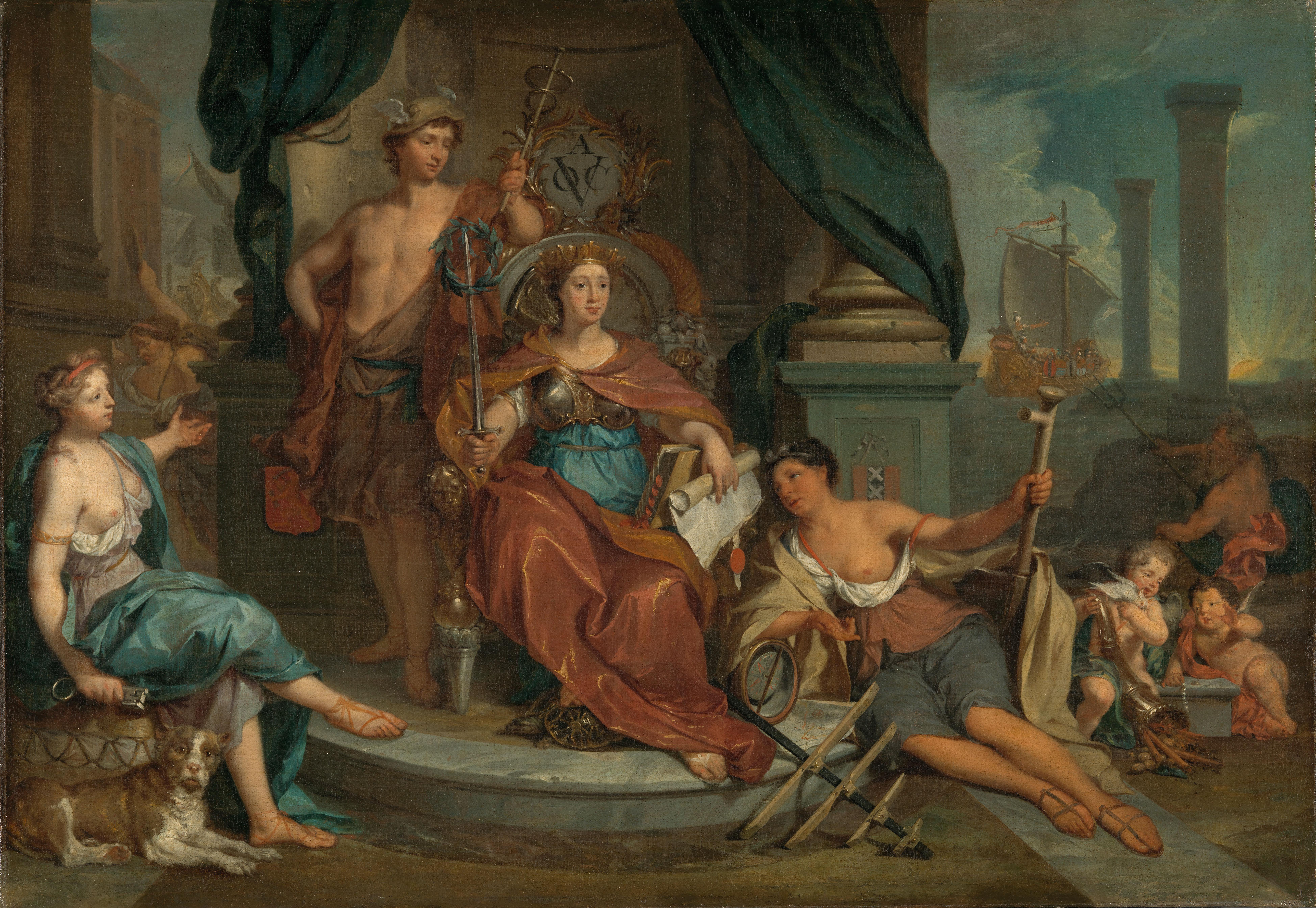 Apotheosis of the Dutch East India Company (Allegory of the Amsterdam Chamber of Commerce of the VOC)