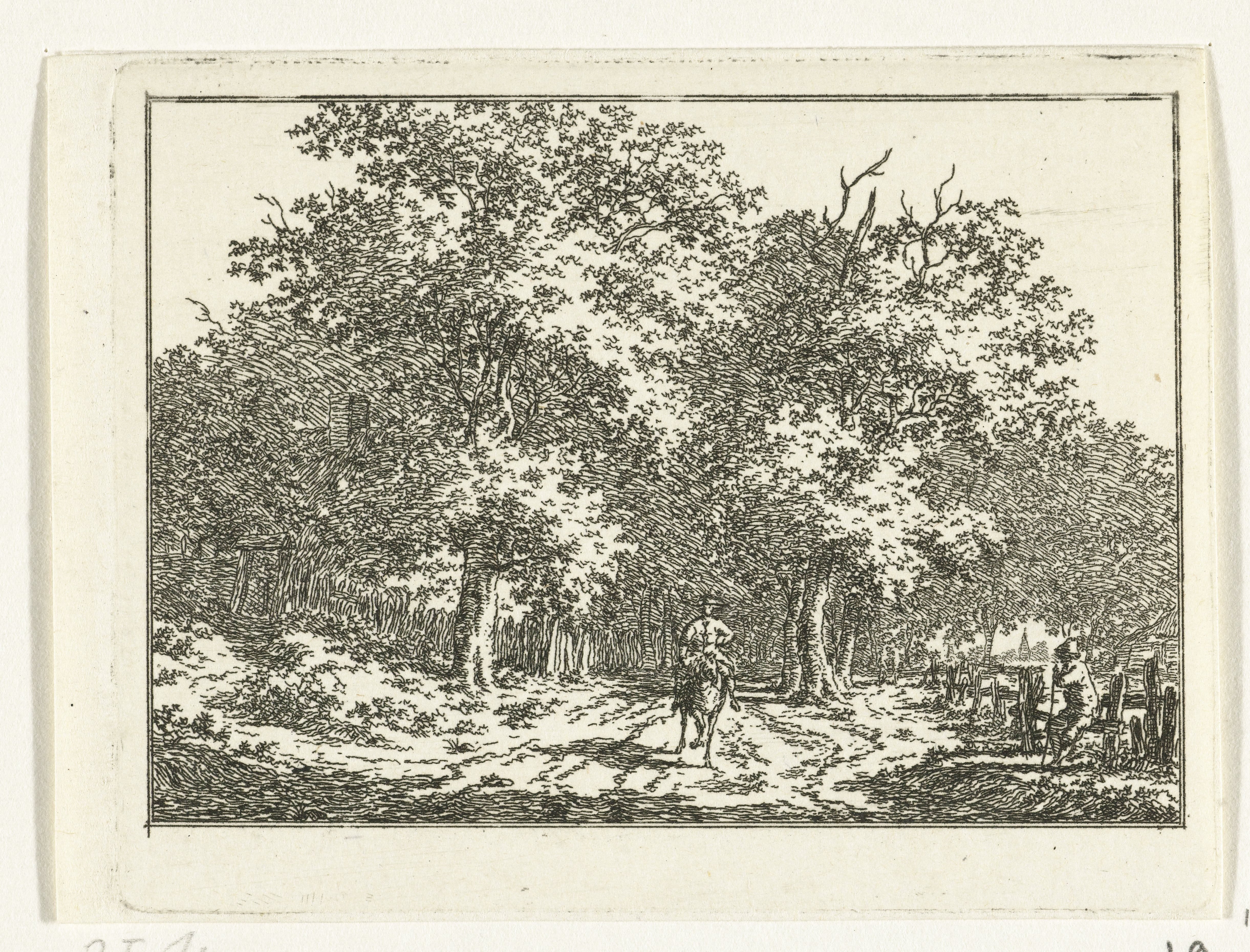 Landschap met ruiter