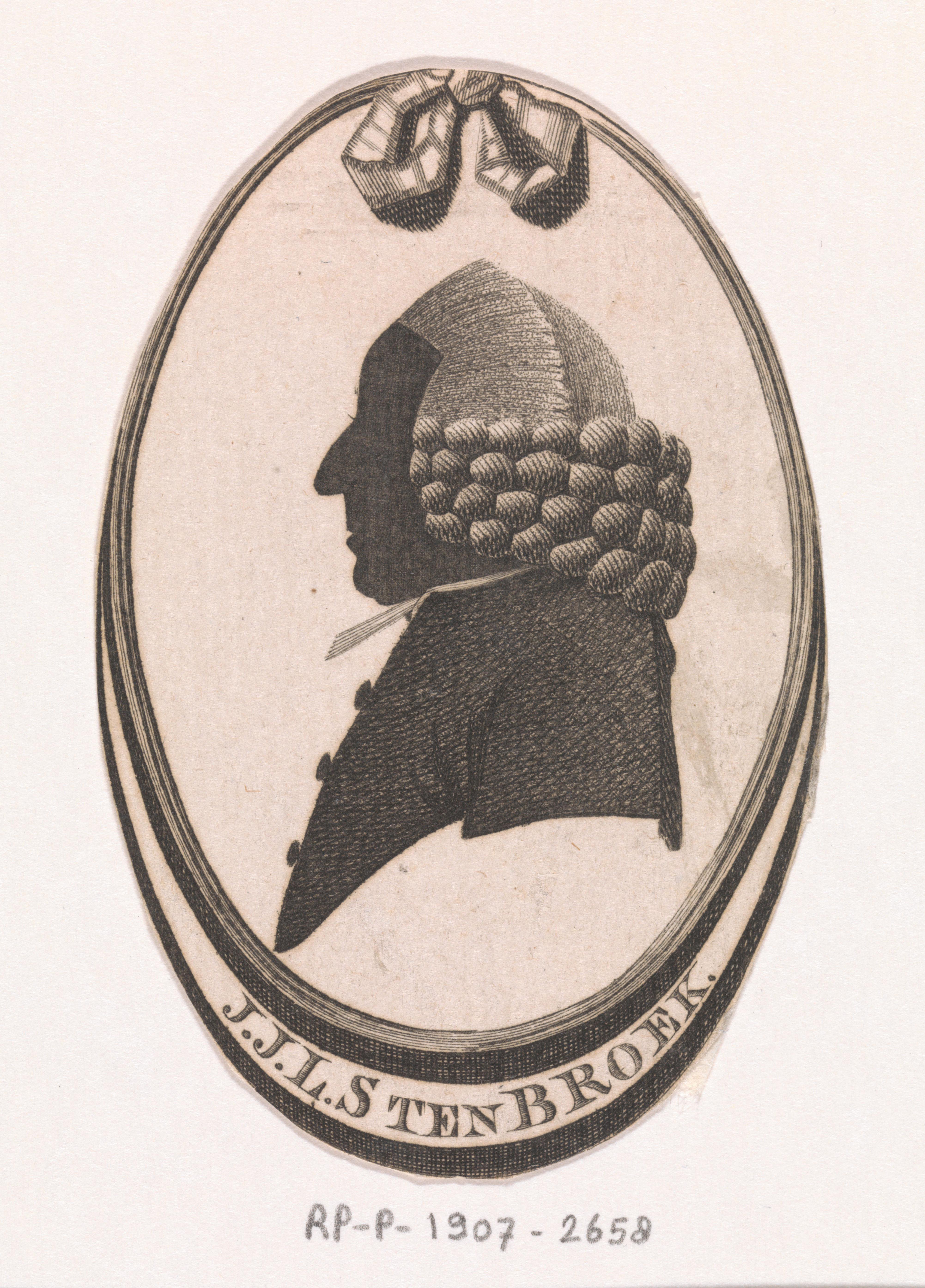 Silhouetportret van Johan Jacob le Sage ten Broek