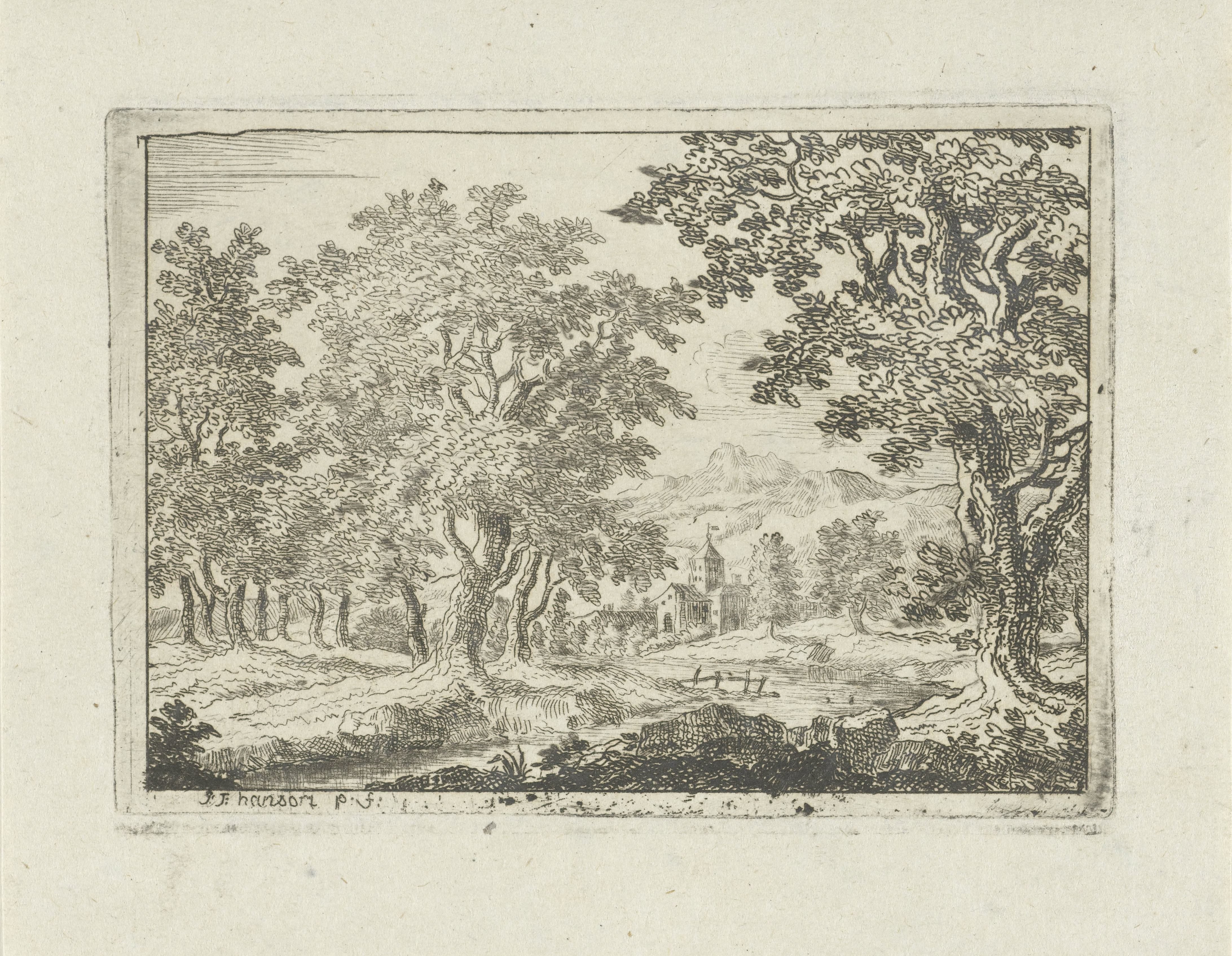 Boomrijk rivierlandschap
