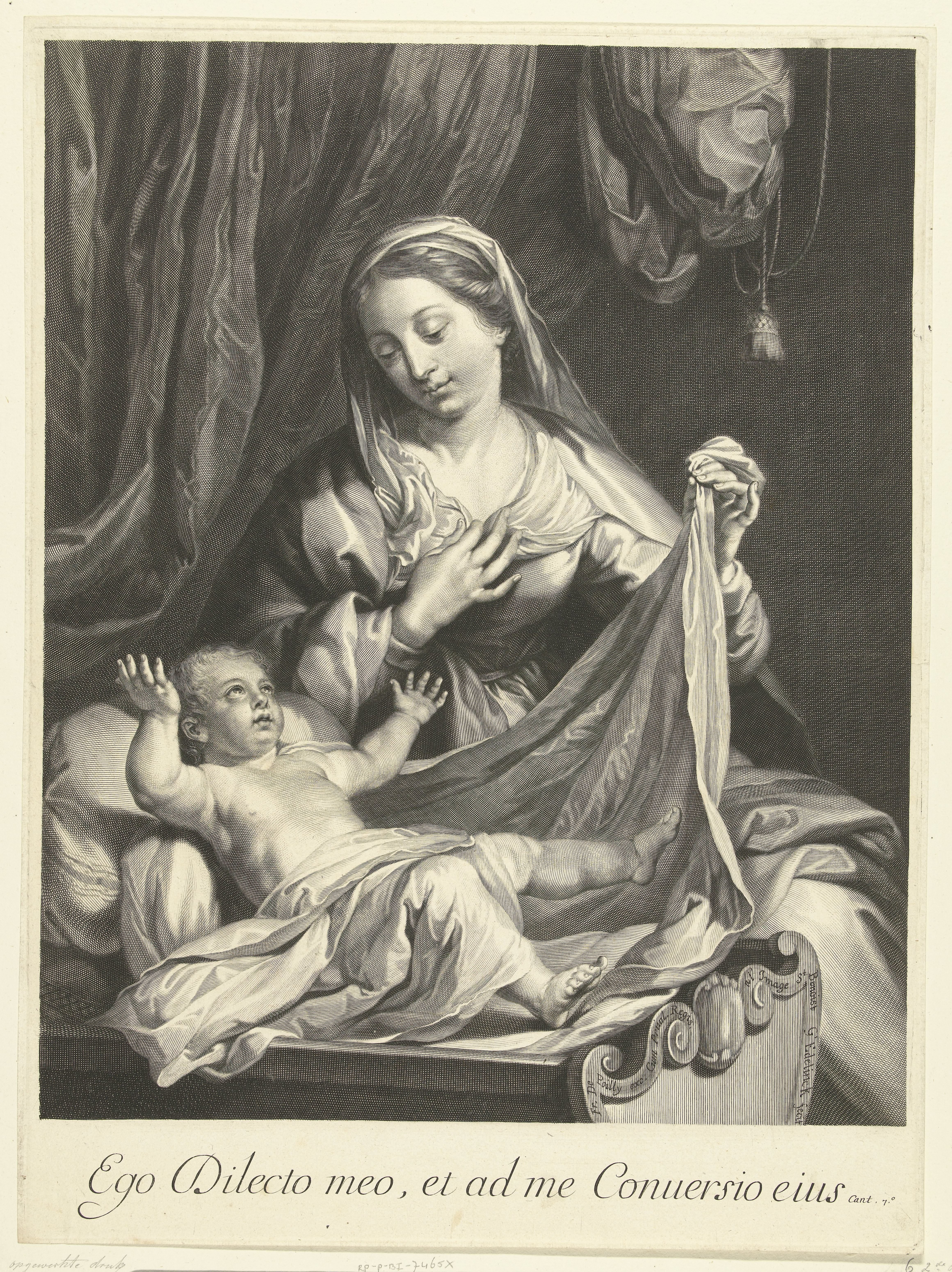 Maria met Christuskind in kribbe
