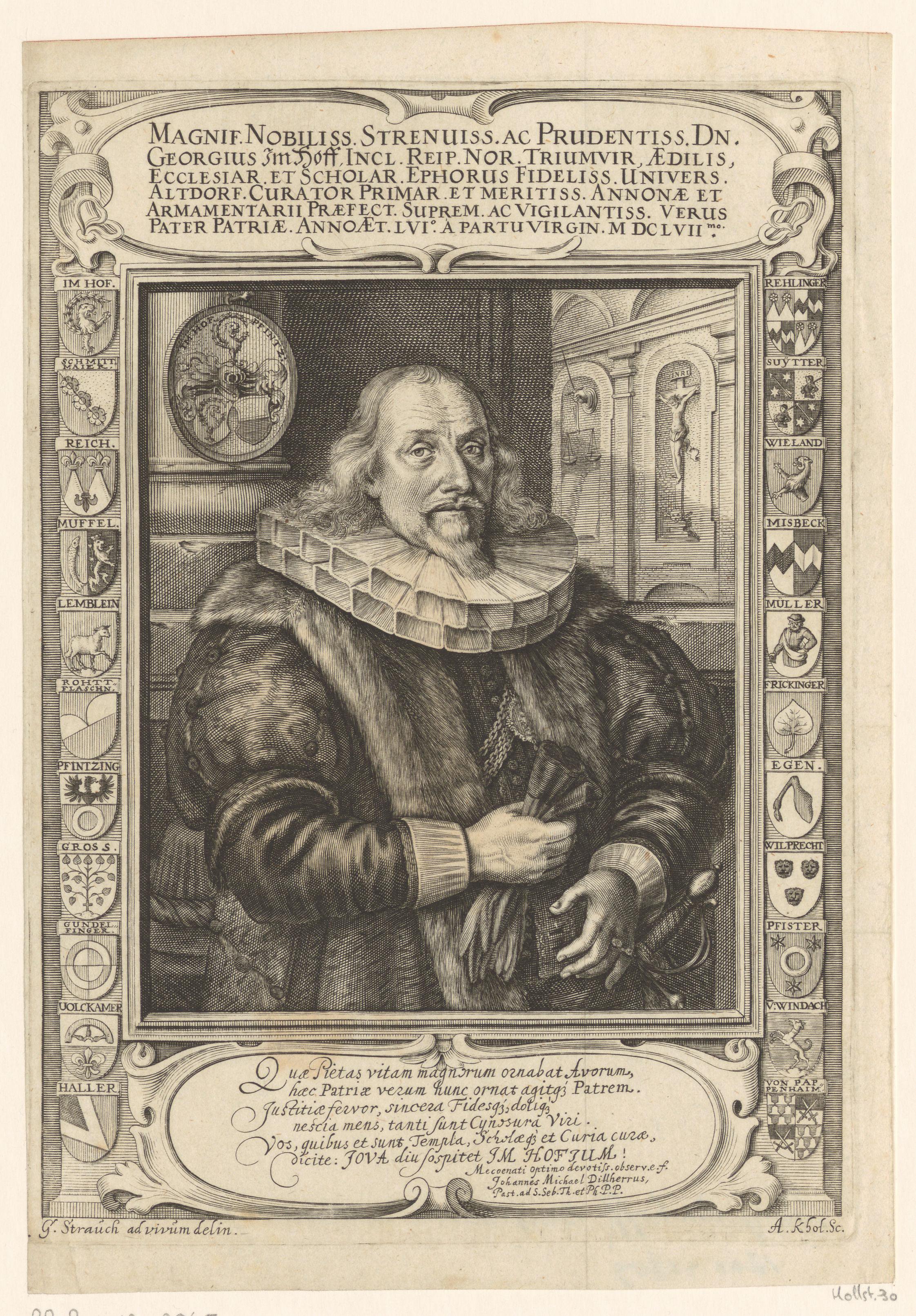Portret van Georg Imhof